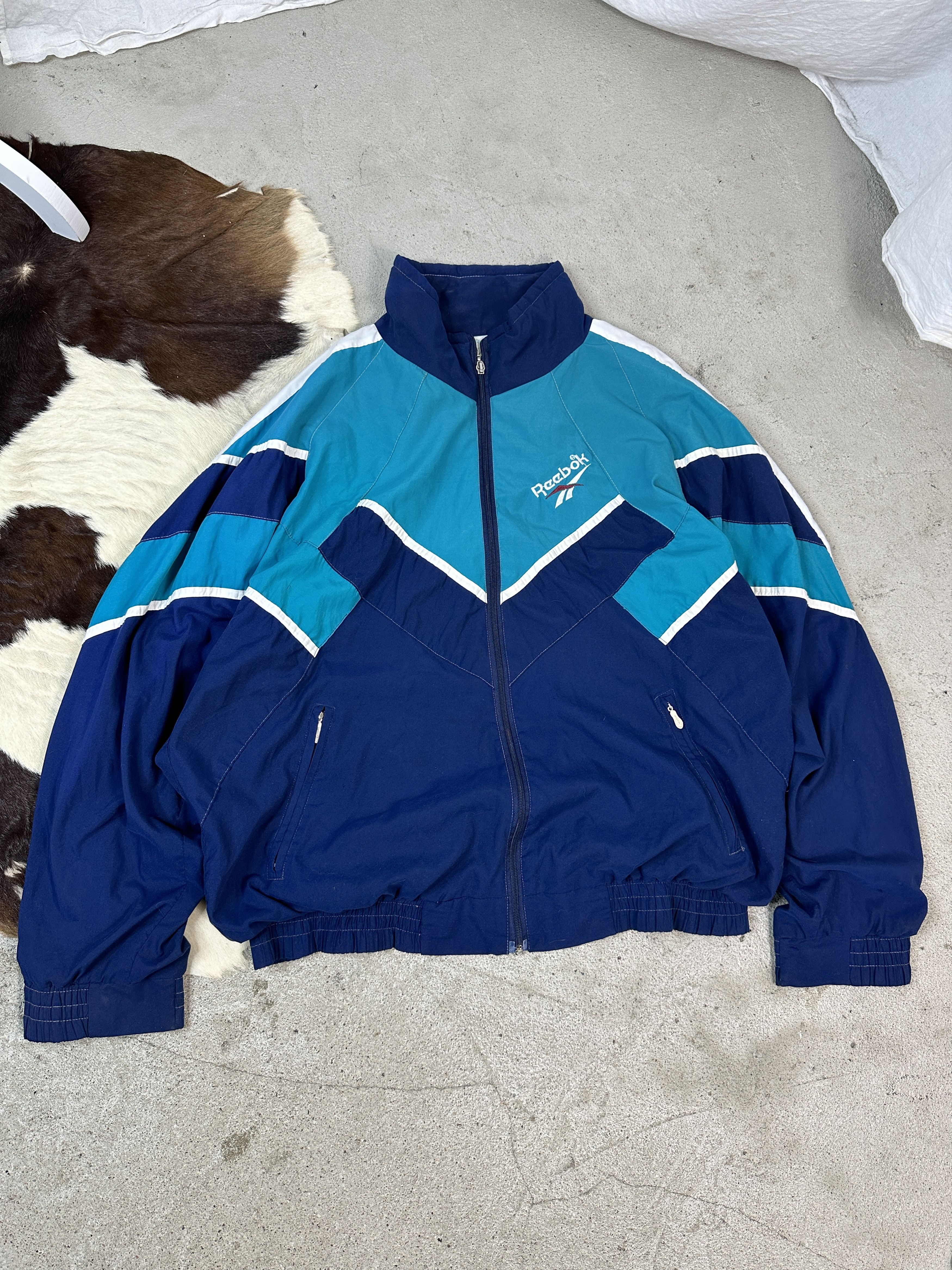Reebok × Vintage Vintage Reebok Windbreaker Jacket Size US XL / EU 56 / 4 - 1 Thumbnail