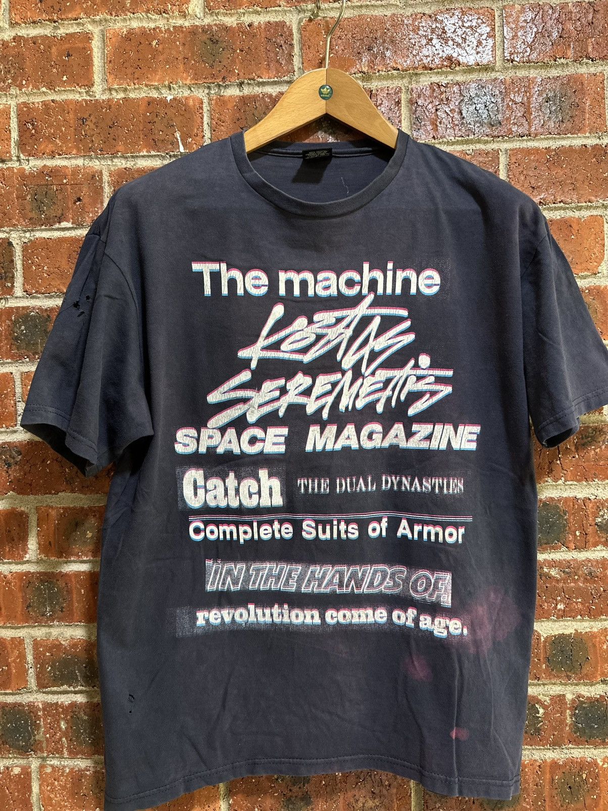 Stussy Thrashed Vintage Stussy The Machine Sun Faded Tee Size US L / EU 52-54 / 3 - 1 Thumbnail