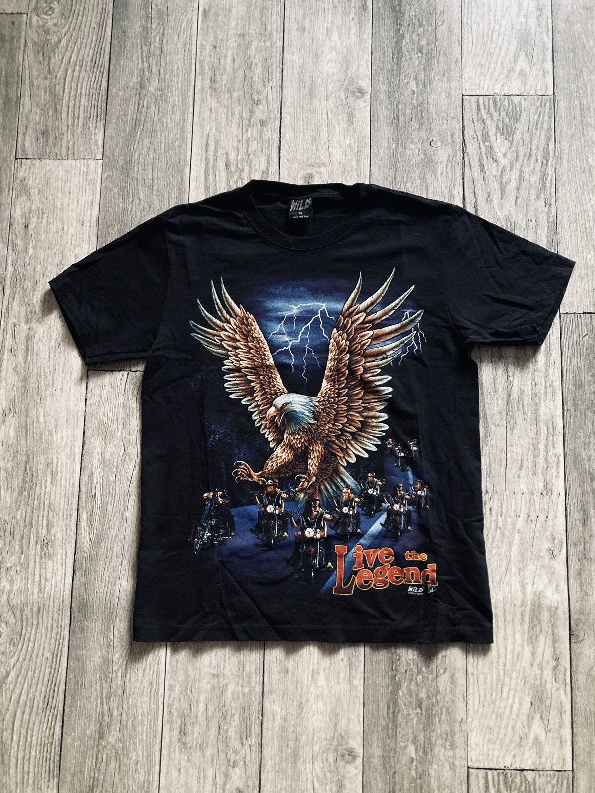 Vintage Vintage wild motor racing Harley eagle tshirt tee tshirt M Size US M / EU 48-50 / 2 - 2 Thumbnail
