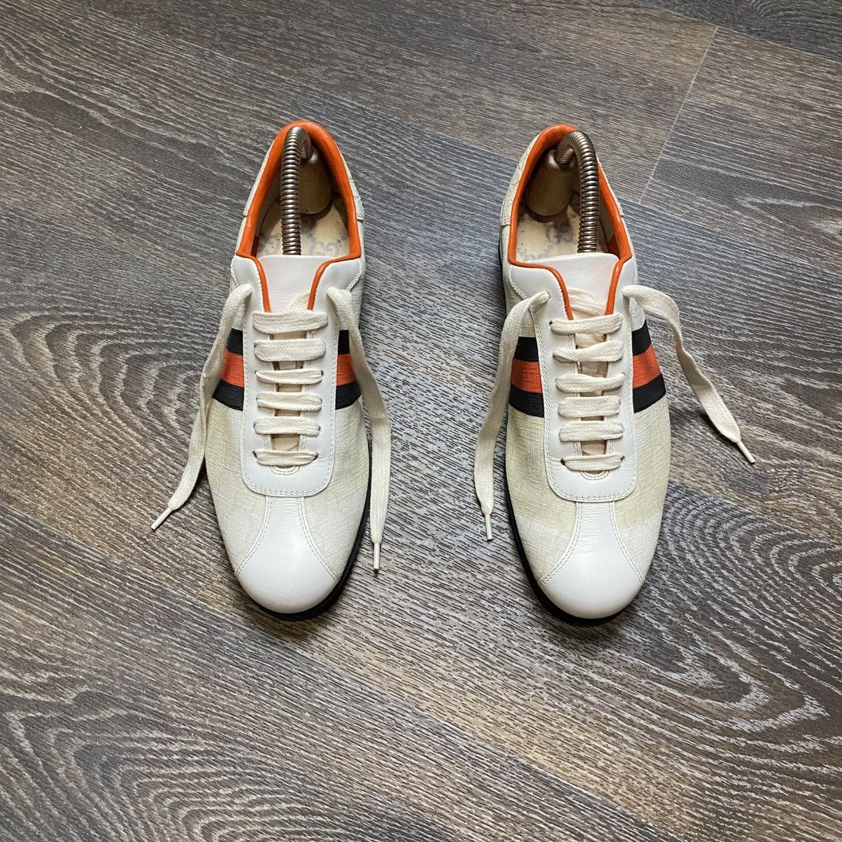 Gucci GUCCI Sneakers Leather GG Monogram Canvas Guccisima Size US 7.5 / IT 37.5 - 2 Thumbnail
