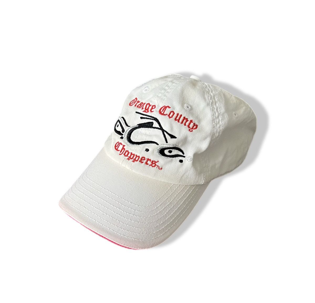 Vintage Orange County Choppers Cap, White Red with Logo, OSFM Size ONE SIZE - 1 Thumbnail