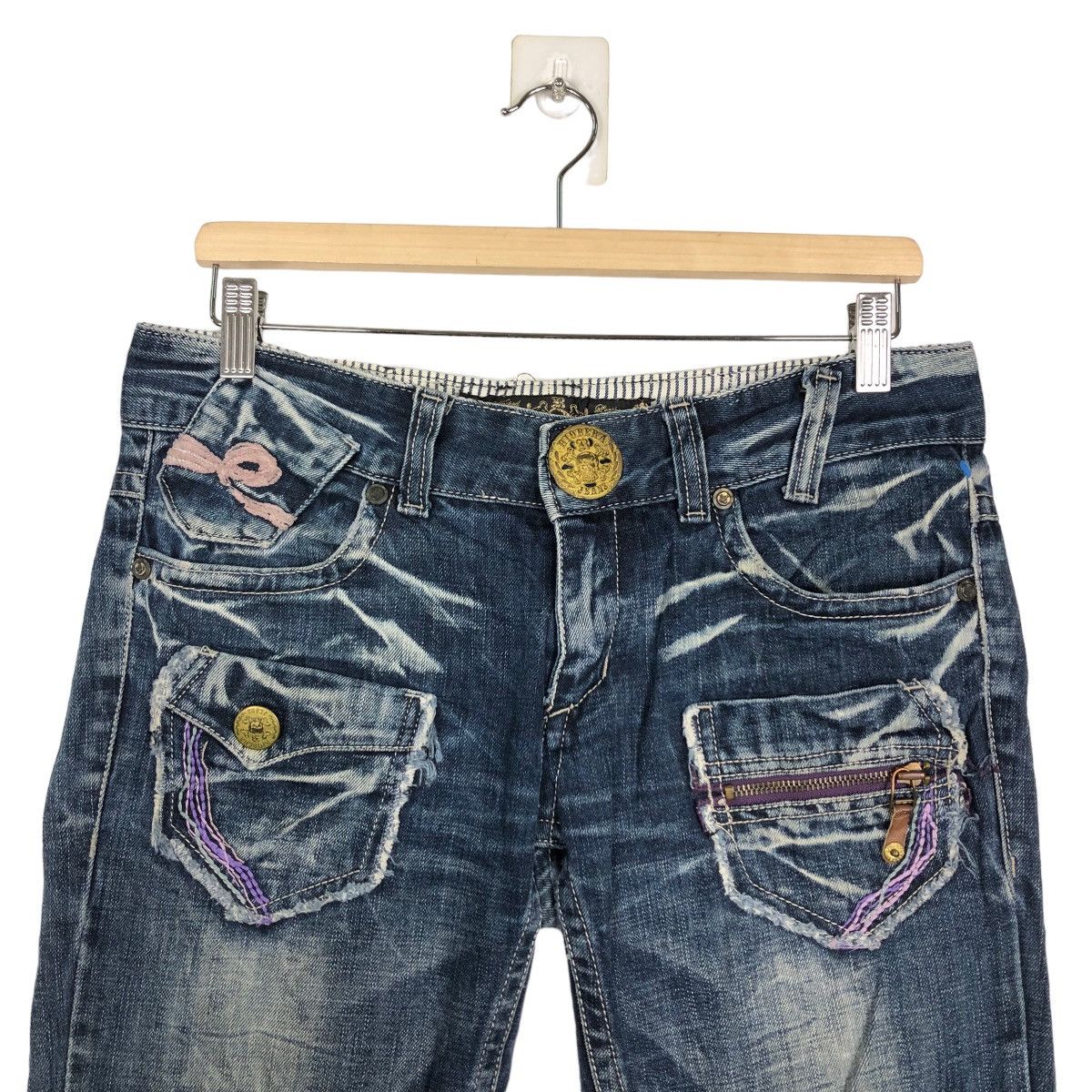 Japanese Brand 🔥Rare Bowcut Denim Distressed Jeans Riobera Designer Size US 30 / EU 46 - 3 Thumbnail