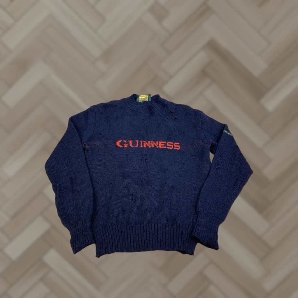 Vintage Blarney Castle Wool Sweater Mens L Blue Distress Pullover 12624 Size US L / EU 52-54 / 3 - 1 Thumbnail