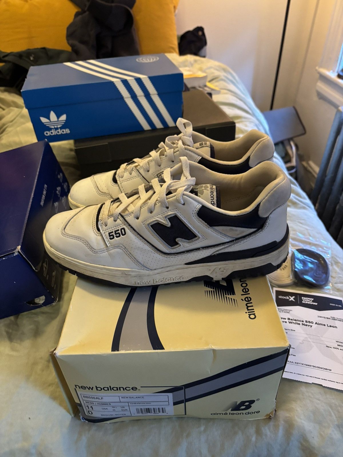 Aime Leon Dore × New Balance NB 550 x ALD OG Blue Size US 11 / EU 44 - 1 Thumbnail