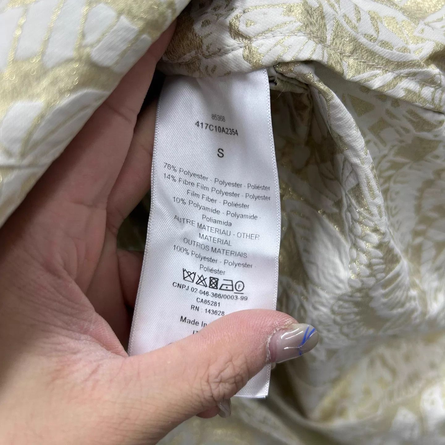 Dior DIOR 24 Gold Butterfly Floral Print Loose Zip Hooded S Jkt Size S / US 4 / IT 40 - 5 Thumbnail