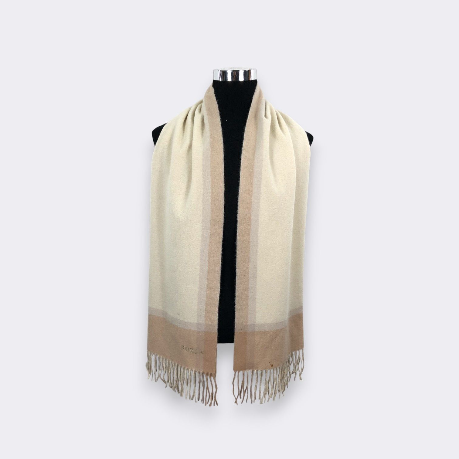 Furla × Vintage Vintage Furla Scarf Muffler MF108 Size ONE SIZE - 2 Thumbnail