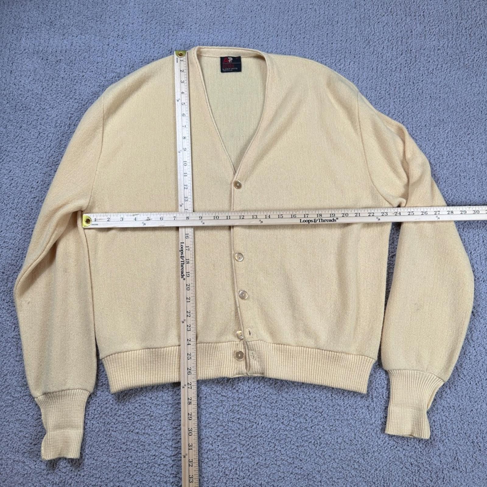 Other Vintage Arnold Palmer By Robert Bruce Cardigan Sweater USA Size US XL / EU 56 / 4 - 2 Thumbnail