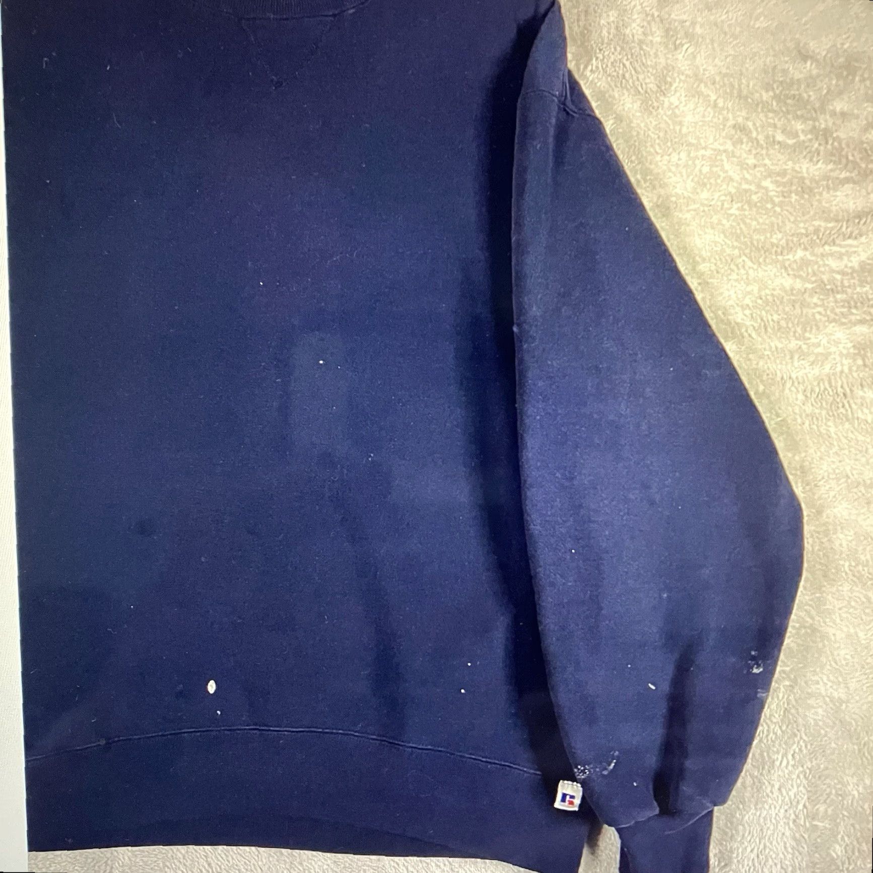 Russell Athletic VINTAGE Russell Athletic Sweatshirt Crew Neck 90s Mens XL Blue Sweatshirt Pullover Athletic Heavyweight Grunge Street Wear Logo Embroidered USA Size US XL / EU 56 / 4 - 4 Thumbnail