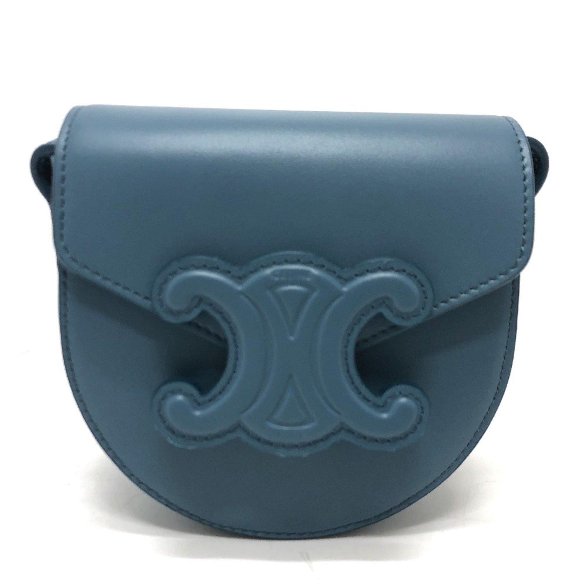 Celine CELINE Triomphe Shoulder Bag blue Size ONE SIZE - 1 Thumbnail