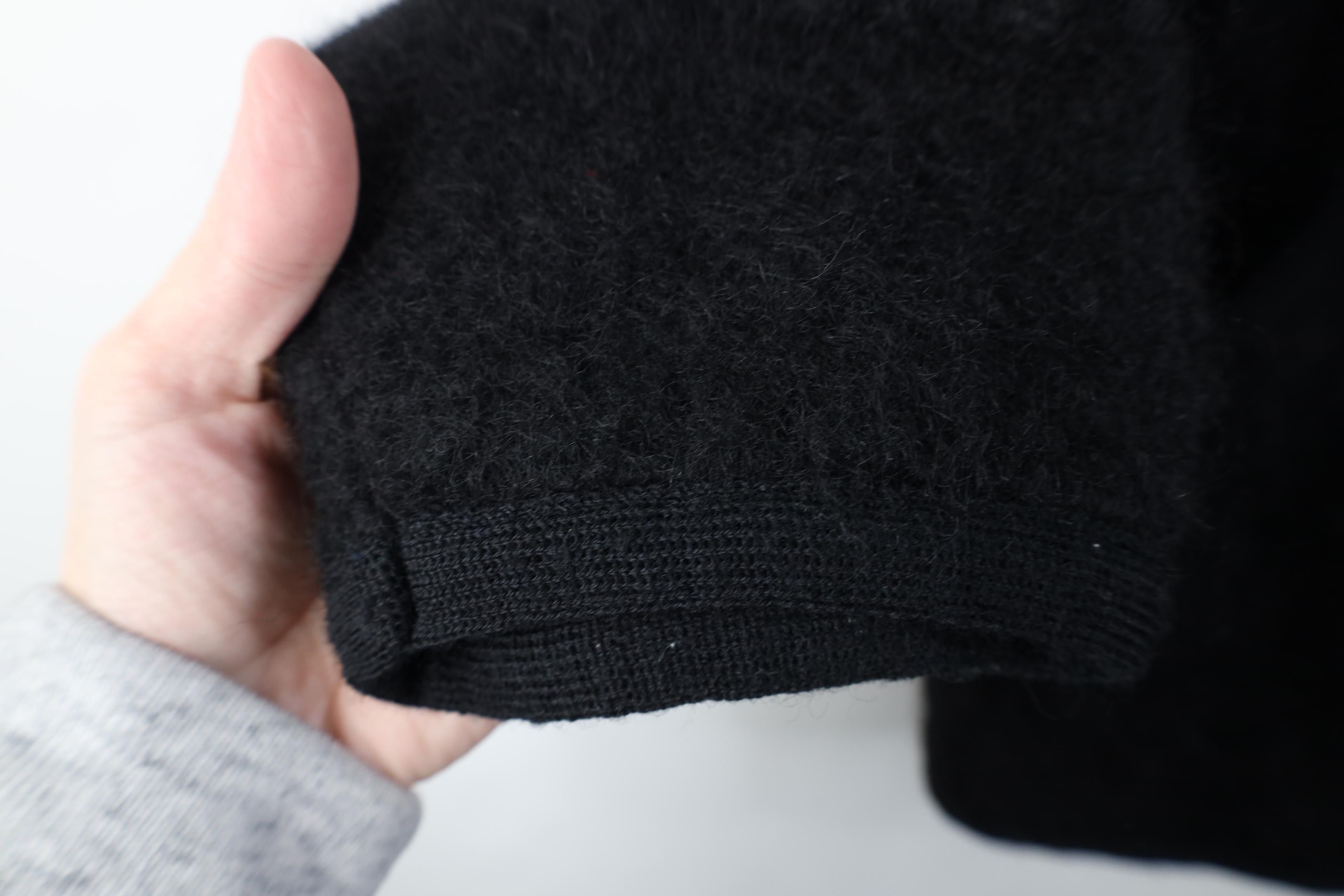 Vintage Vintage 90s Streetwear Mohair Wool Shag Button Jacket Black Size M / US 6-8 / IT 42-44 - 7 Thumbnail