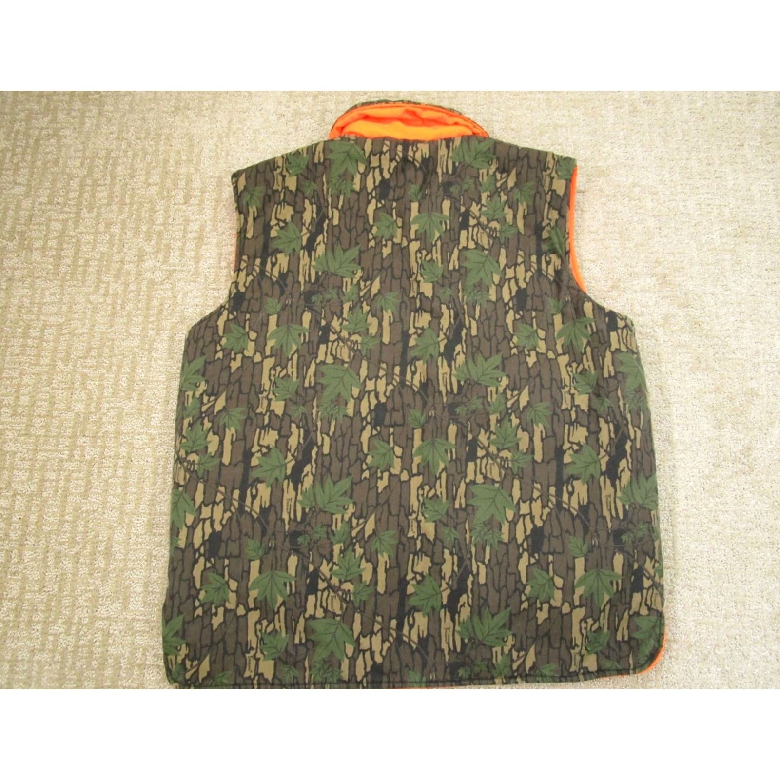 Bark Winchester Vest Men Large Green Camo Neon Tree Bark Hunting Full Zip Reversible Size US L / EU 52-54 / 3 - 4 Thumbnail