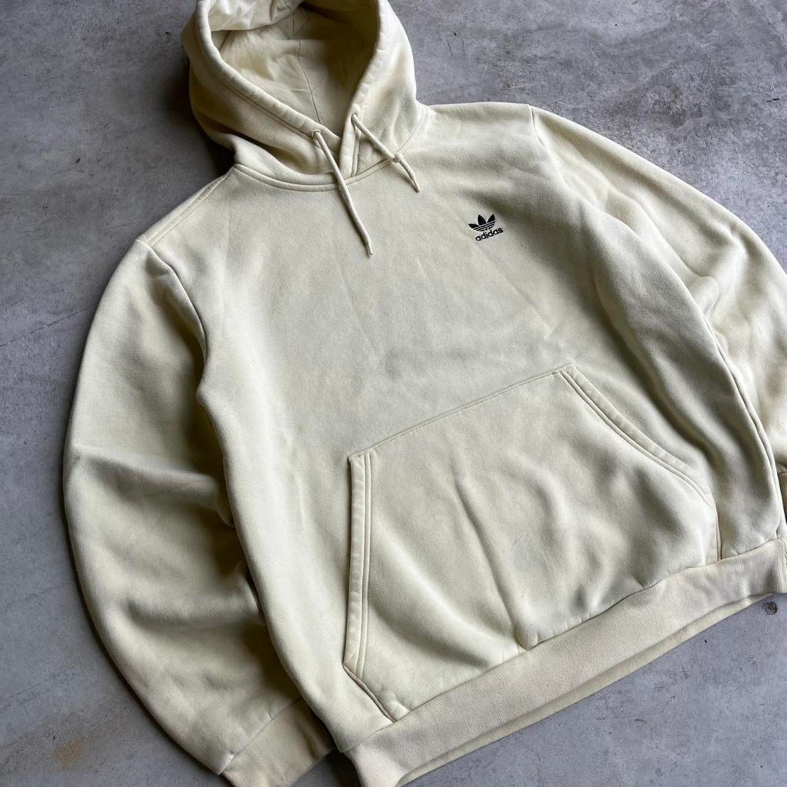 Adidas 2000s adidas cream hoodie Size US L / EU 52-54 / 3 - 2 Thumbnail