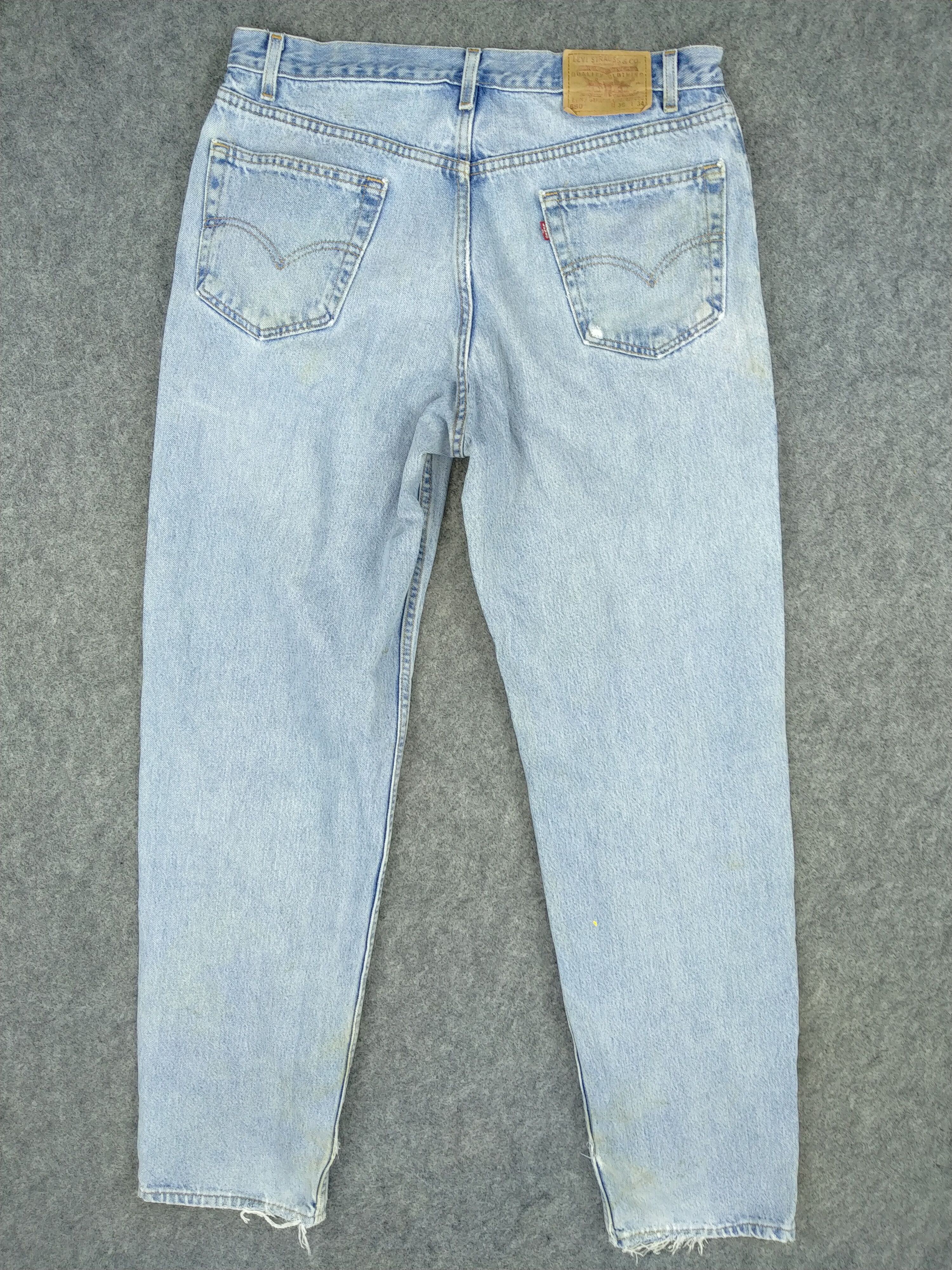 Japanese Brand Light Blue Vintage Levi's 550 USA Denim 36x33.5 -JN560 Size US 36 / EU 52 - 2 Thumbnail