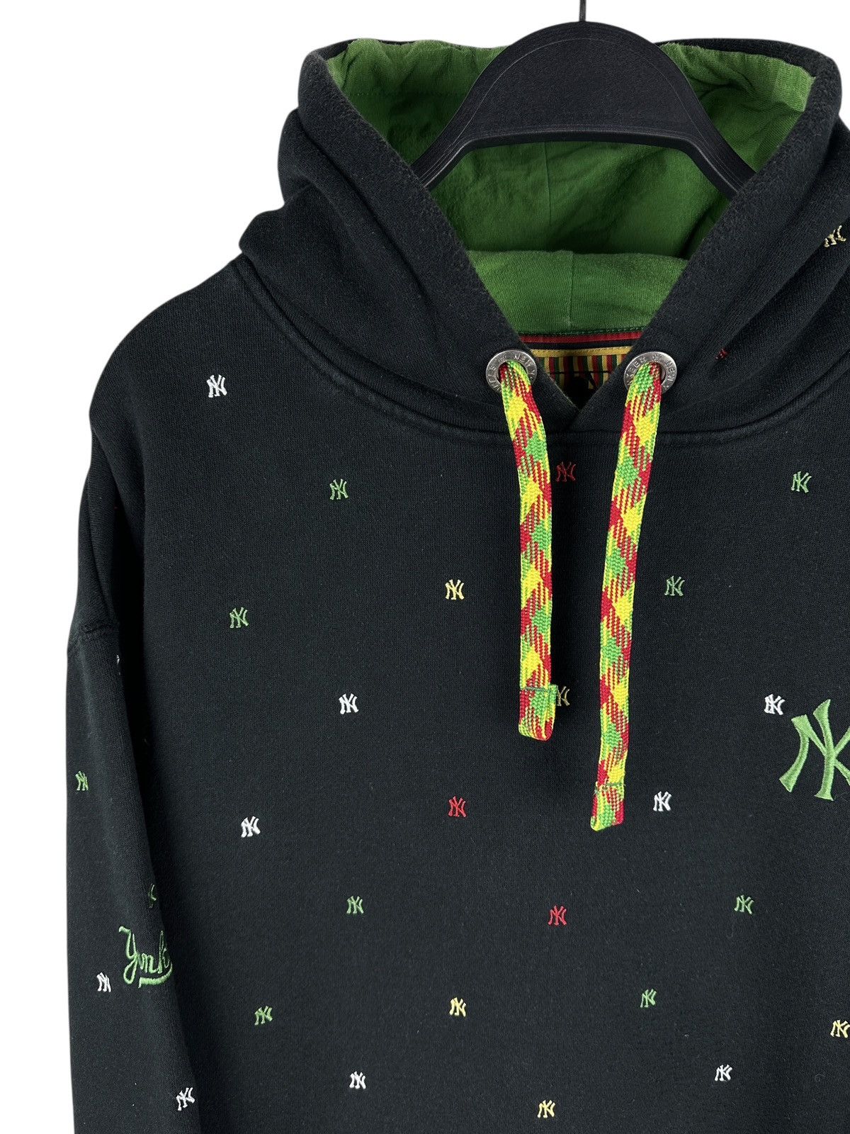 New York Yankees Vintage New York Yankees Majestic MLB Black Hoodie Multilogo Size US XL / EU 56 / 4 - 2 Thumbnail