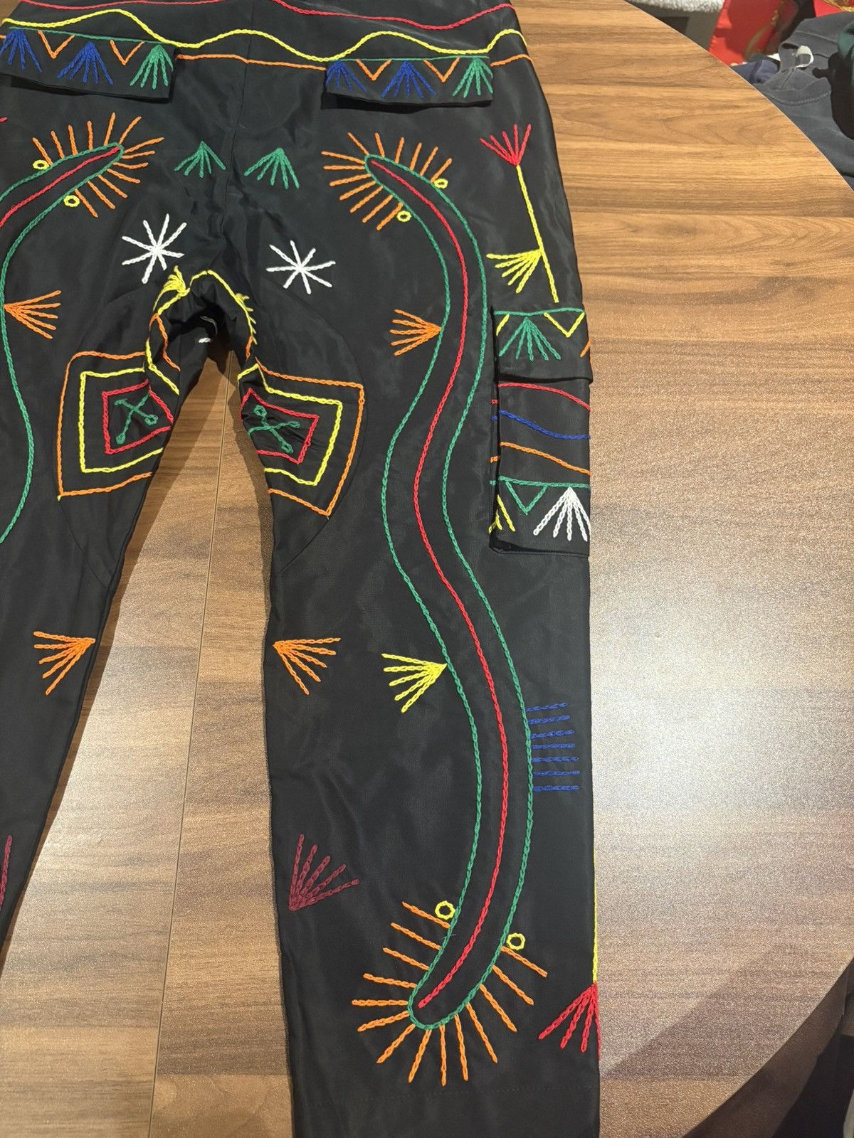 Prabal Gurung Pradal Gurung embroidered cargo pants cropped fit size 34 Size US 34 / EU 50 - 9 Thumbnail