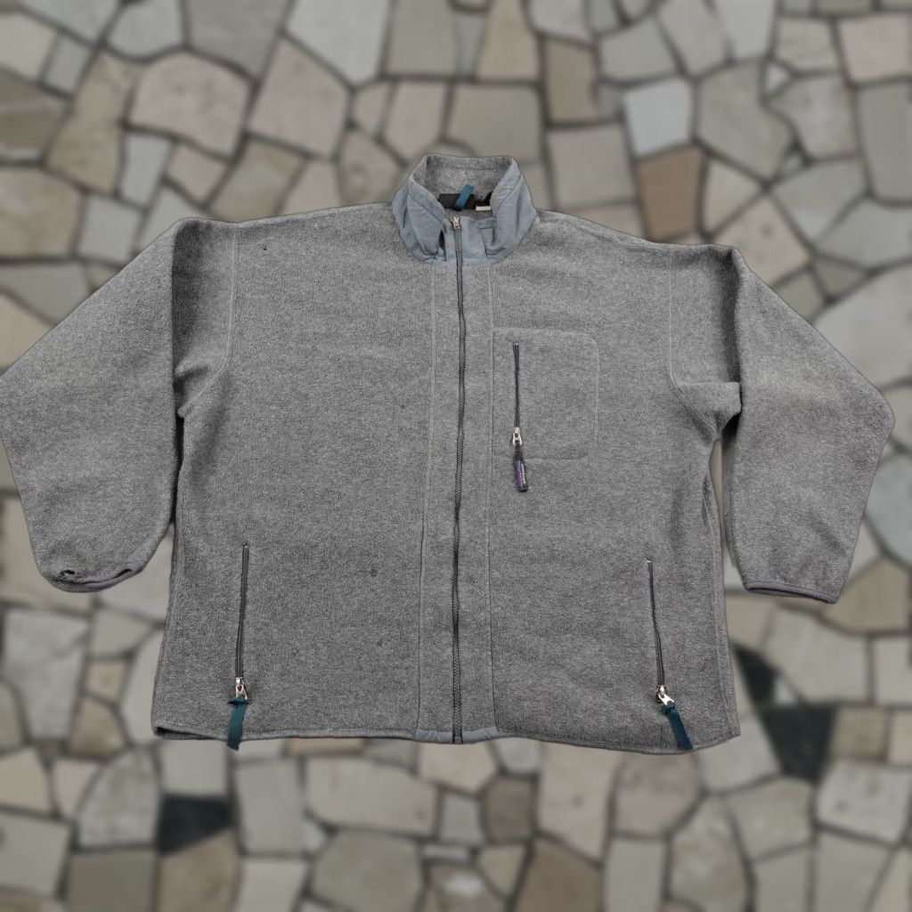 Patagonia VINTAGE Patagonia Jacket Mens 2XL Gray Synchilla Fleece Full Zip Made USA 90s Size US XXL / EU 58 / 5 - 1 Thumbnail