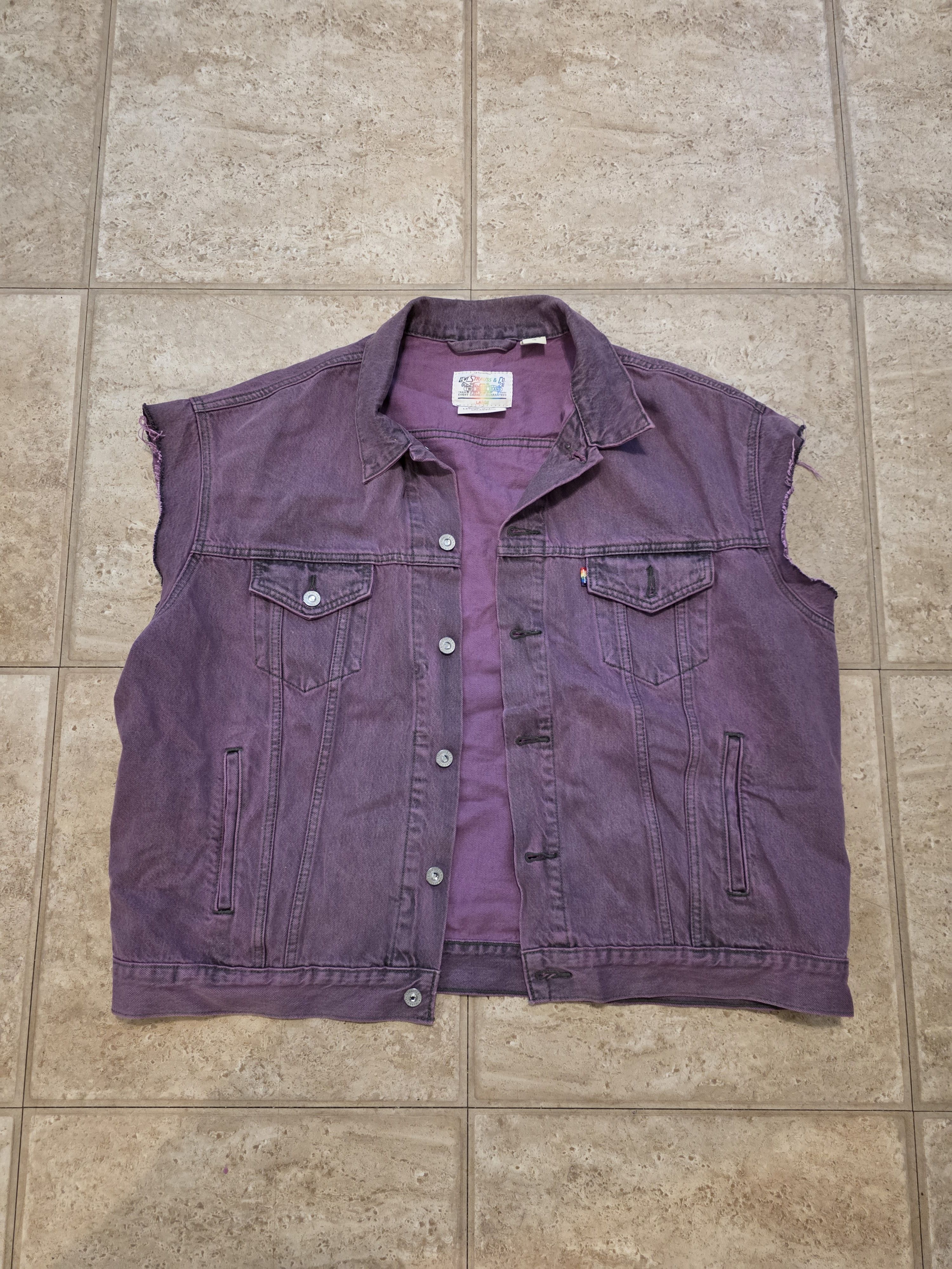 Levi's Denim Vest Levi's Size US L / EU 52-54 / 3 - 1 Thumbnail