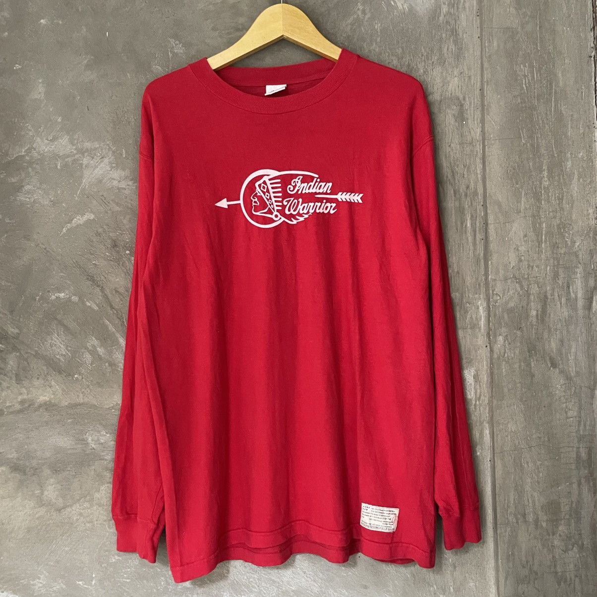 Indian Motorcycle Indian Warrior Head Long Sleeve tshirt