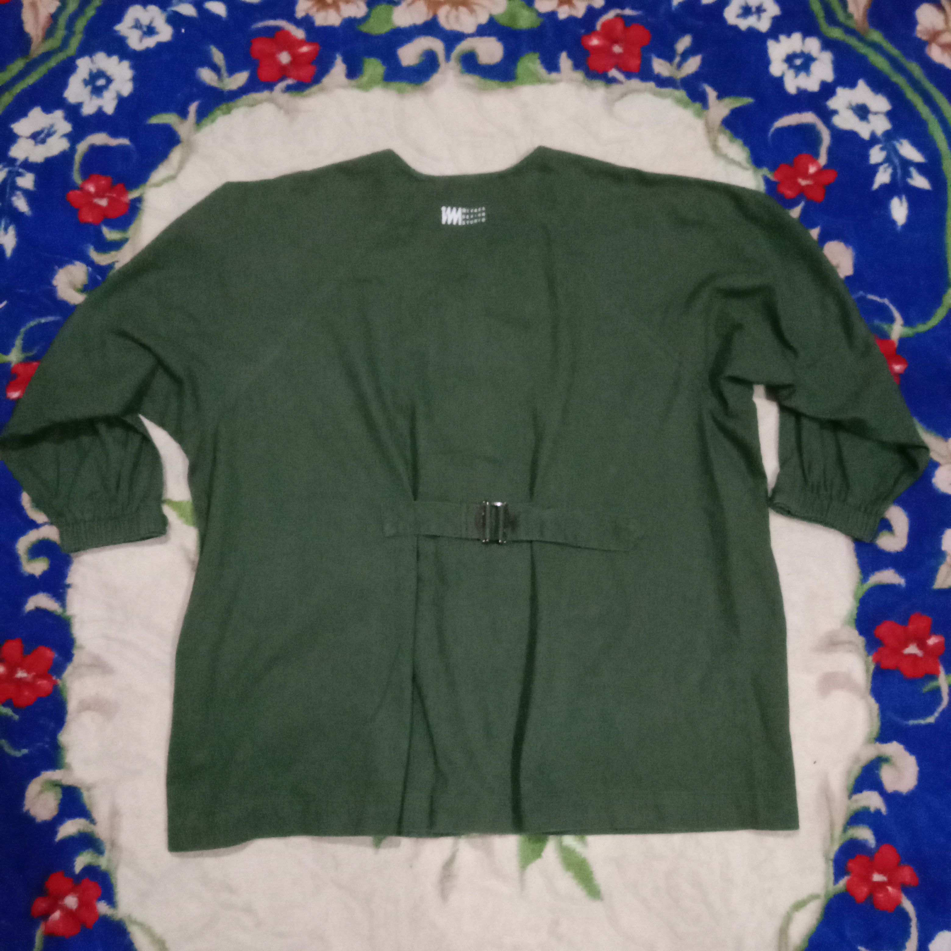 Designer × Issey Miyake × Japanese Brand Vintage issey miyake studio button jacket army green Size US M / EU 48-50 / 2 - 2 Thumbnail