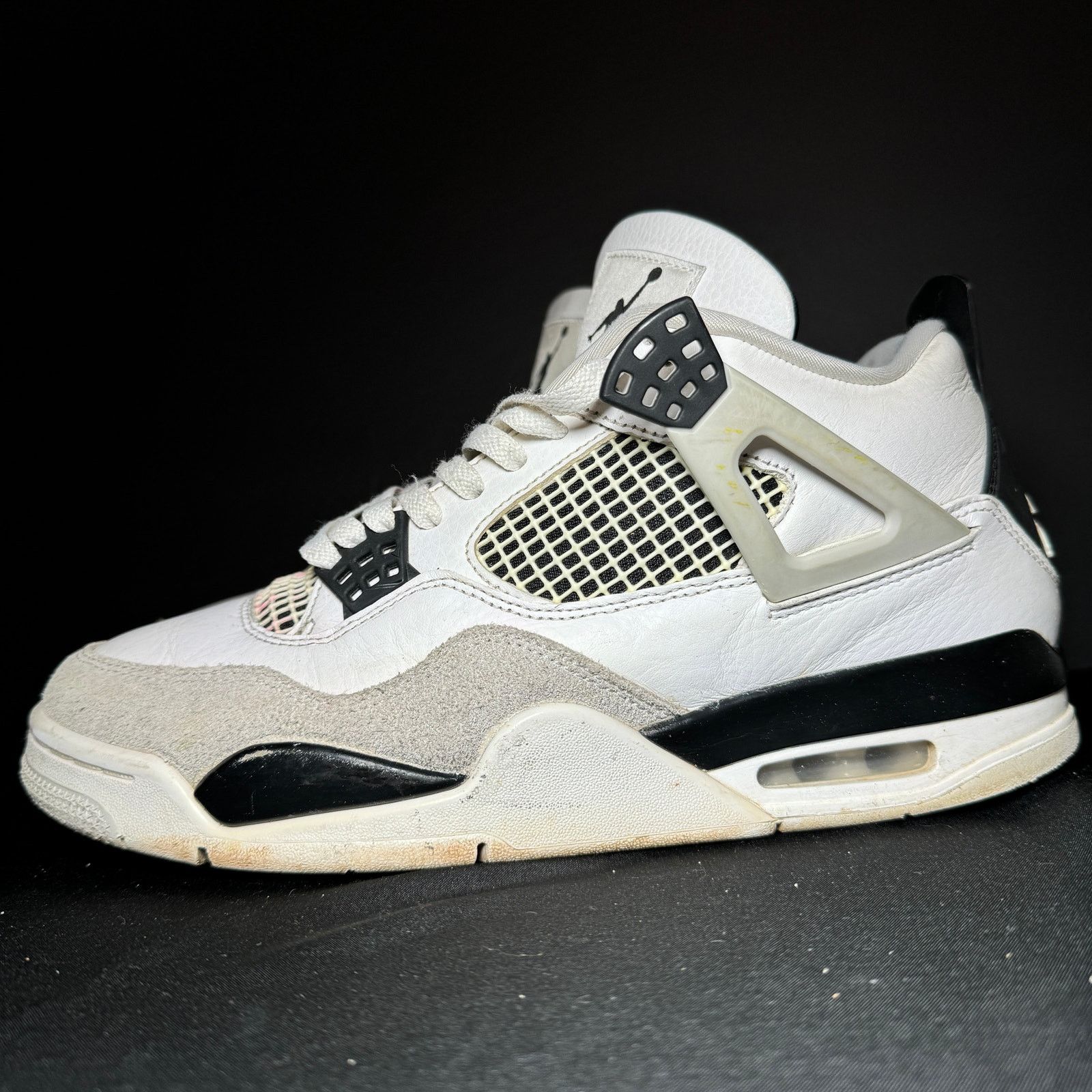 Jordan Brand × Nike Size 9 - Nike Air Jordan 4 Retro Military Black Men's Shoes Size US 9 / EU 42 - 8 Thumbnail