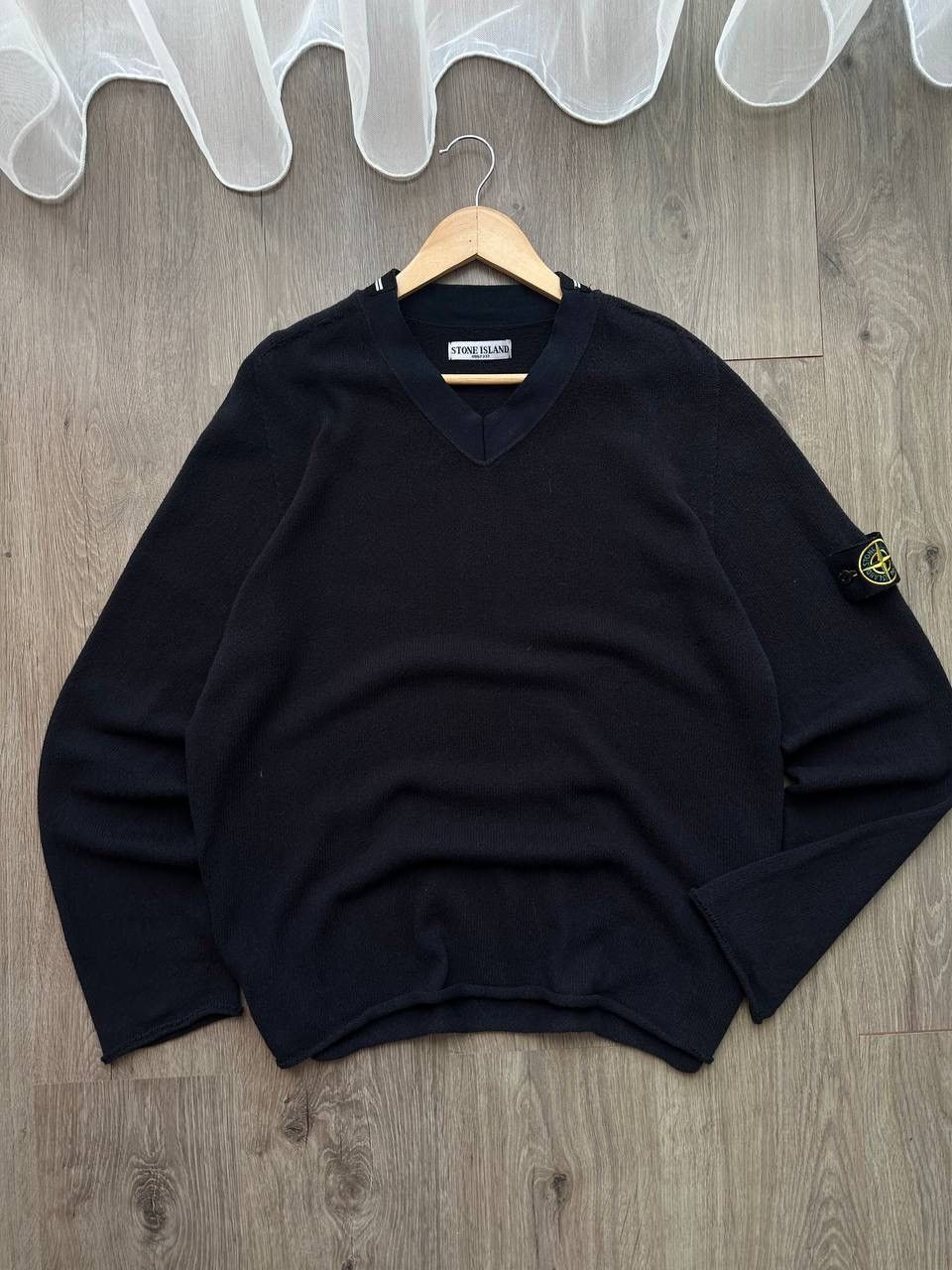 Stone Island × Vintage Vintage Stone Island Black Sweater Size US L / EU 52-54 / 3 - 1 Thumbnail