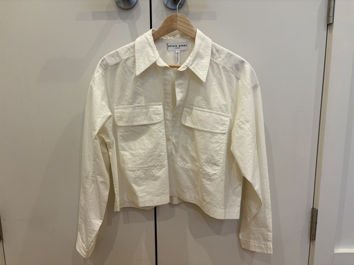 Apiece Apart Apiece Apart cropped white shirt Size XS / US 0-2 / IT 36-38 - 1 Thumbnail
