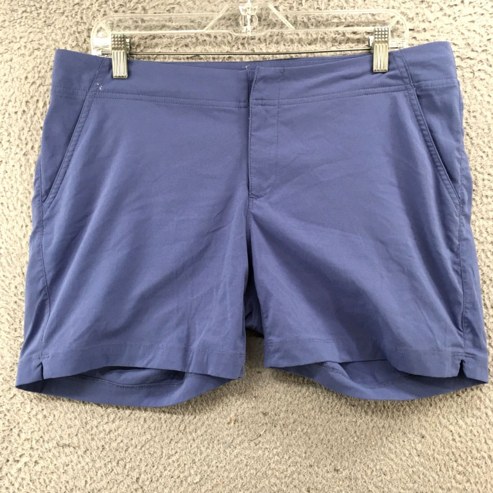Vintage Columbia Chino Shorts Womens 14 Purple Mid Rise Casual Pockets Zip Shorts Size 36" / US 14 / IT 50 - 2 Thumbnail
