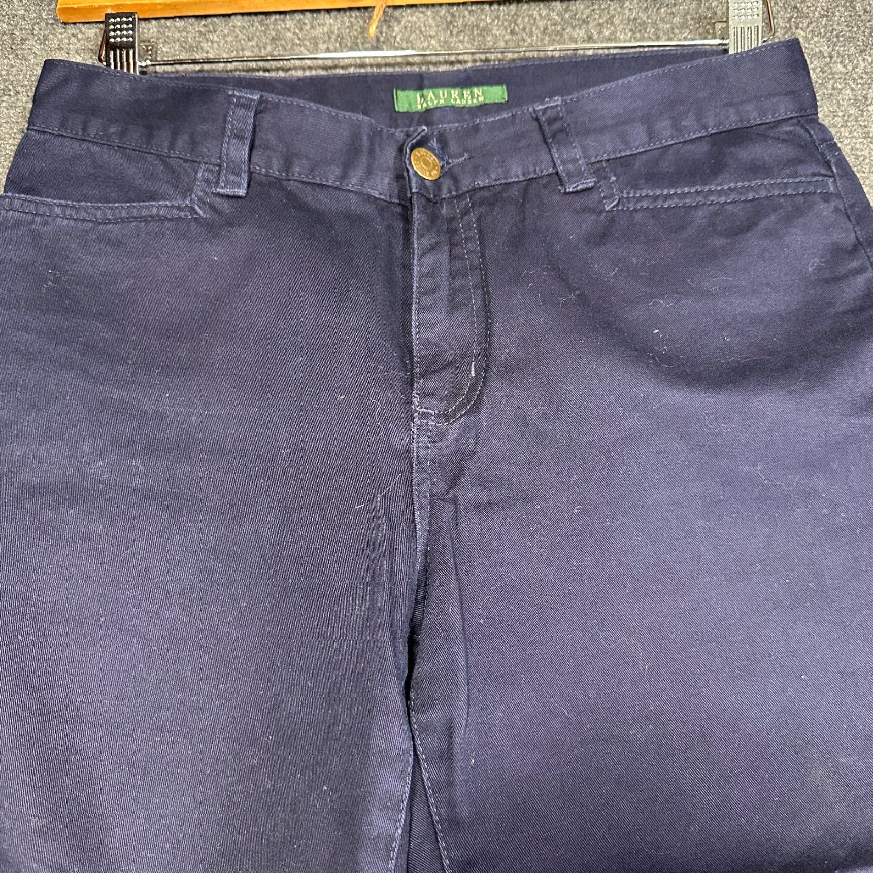 Ralph Lauren Lauren Ralph Lauren Pants Womens 2 Blue Cotton Classic Midcalf Straight Cropped 2Pockets Vintage No? Size 26" / US 2 / IT 38 - 3 Thumbnail