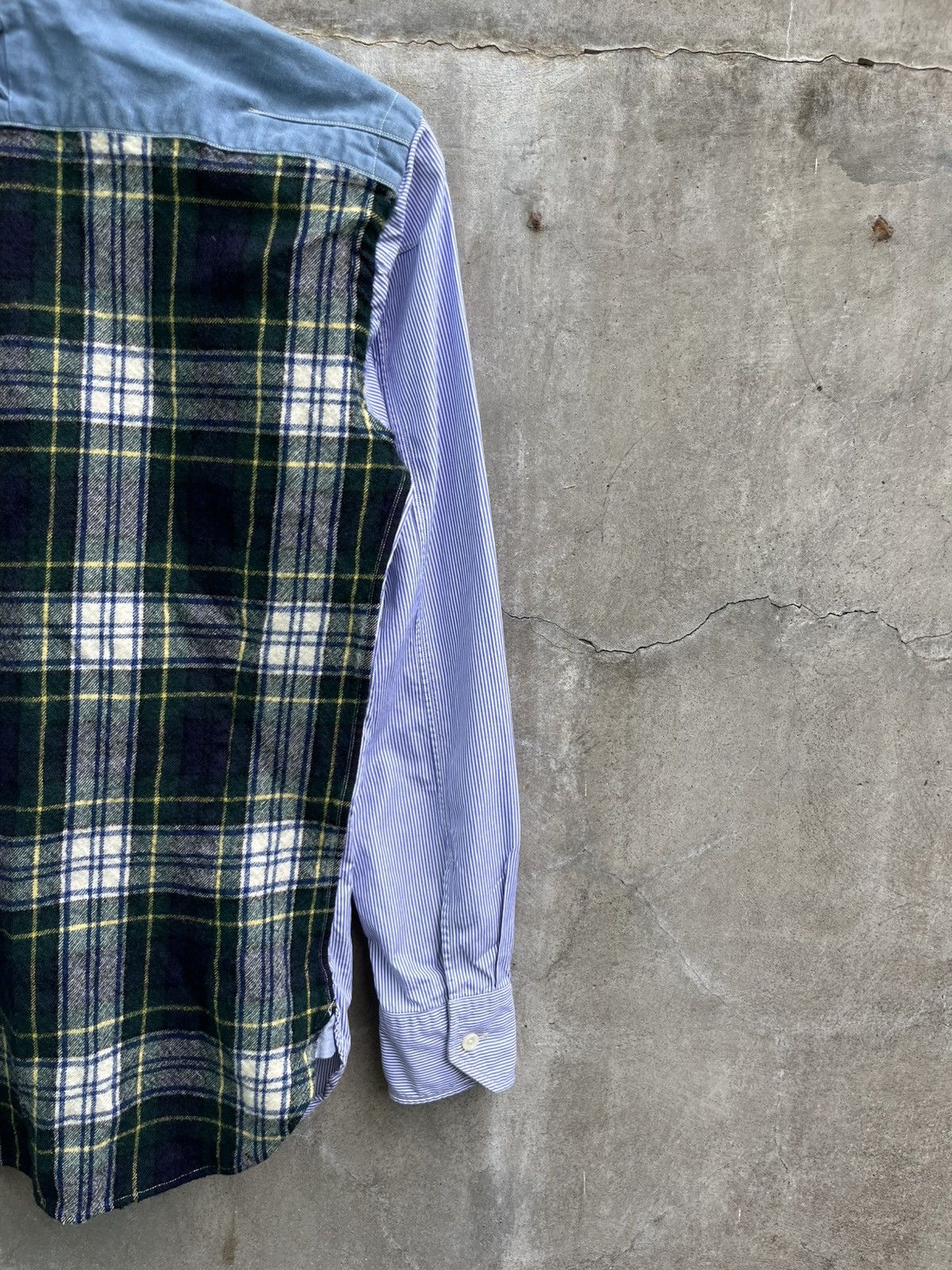 Junya Watanabe AW14 Plaid Wool Patched Button Up Size US XS / EU 42 / 0 - 7 Thumbnail