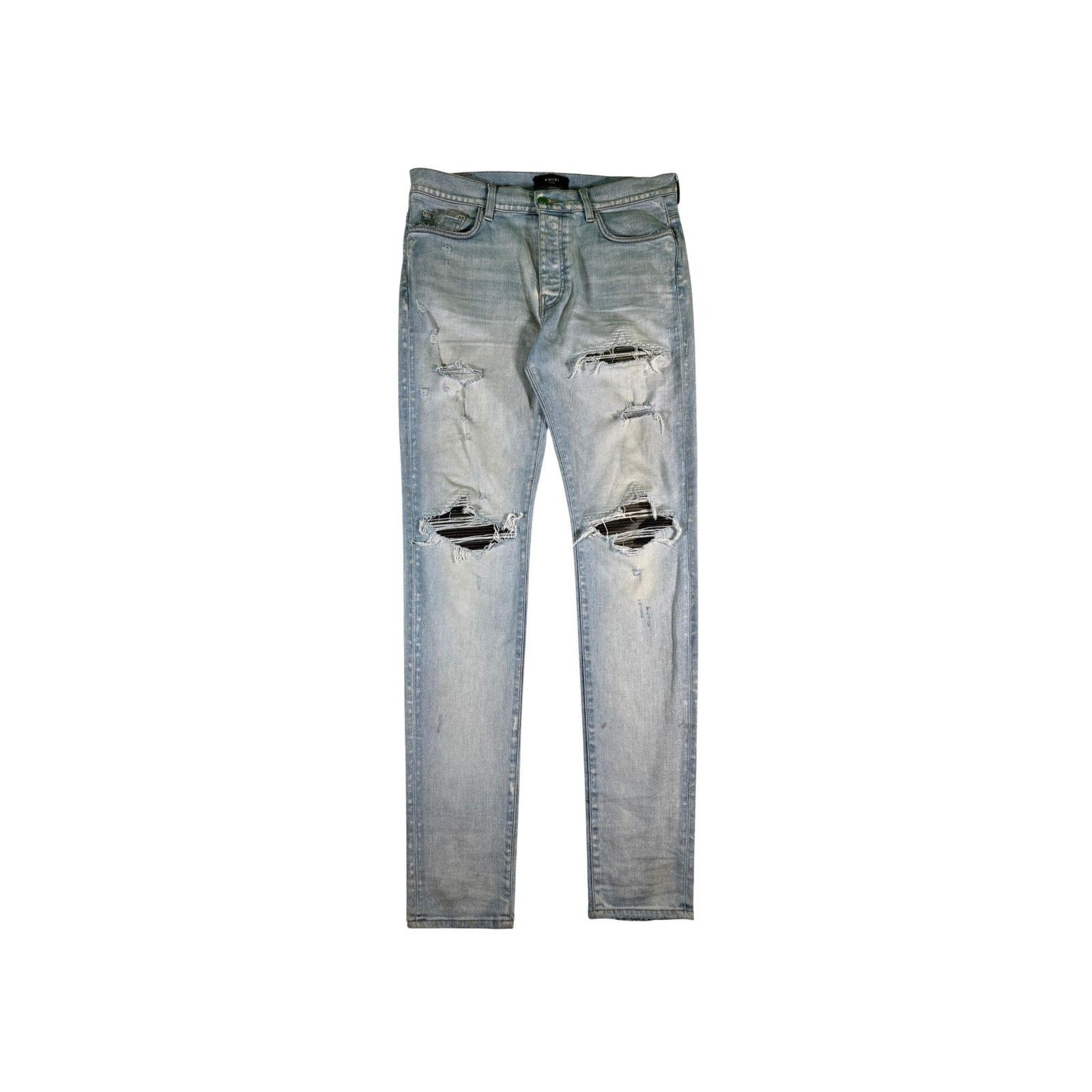 Amiri Amiri MX1 Camo Patch Light Wash Jeans Size US 36 / EU 52 - 1 Thumbnail
