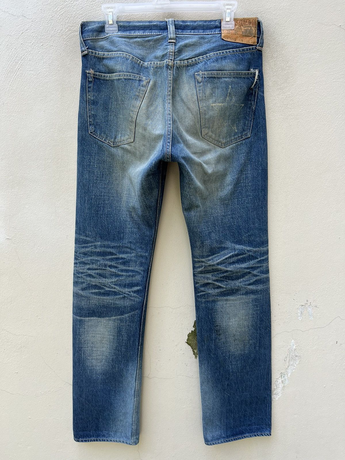 Sugar Cane Vintage Sugar Cane Japan Distress Mud Denim Selvedge Jeans Size US 30 / EU 46 - 15 Thumbnail