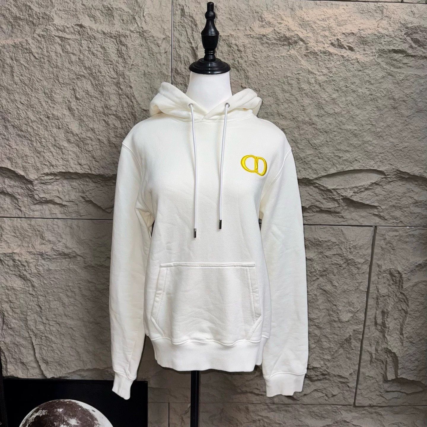 Comme des Garcons cd embroidered hoodie in white Size US XS / EU 42 / 0 - 1 Thumbnail
