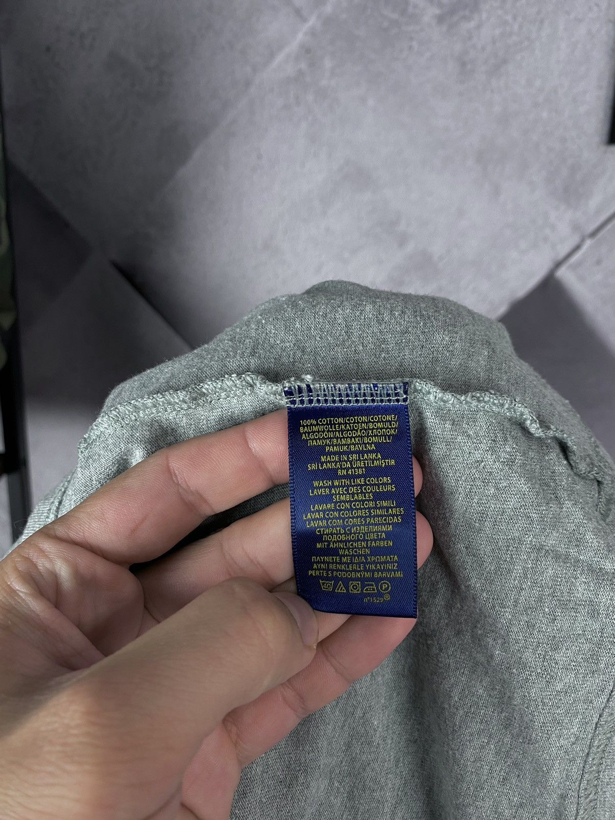 Polo Ralph Lauren Polo Ralph Lauren Base T-shirt Gray Size L Size US L / EU 52-54 / 3 - 5 Thumbnail