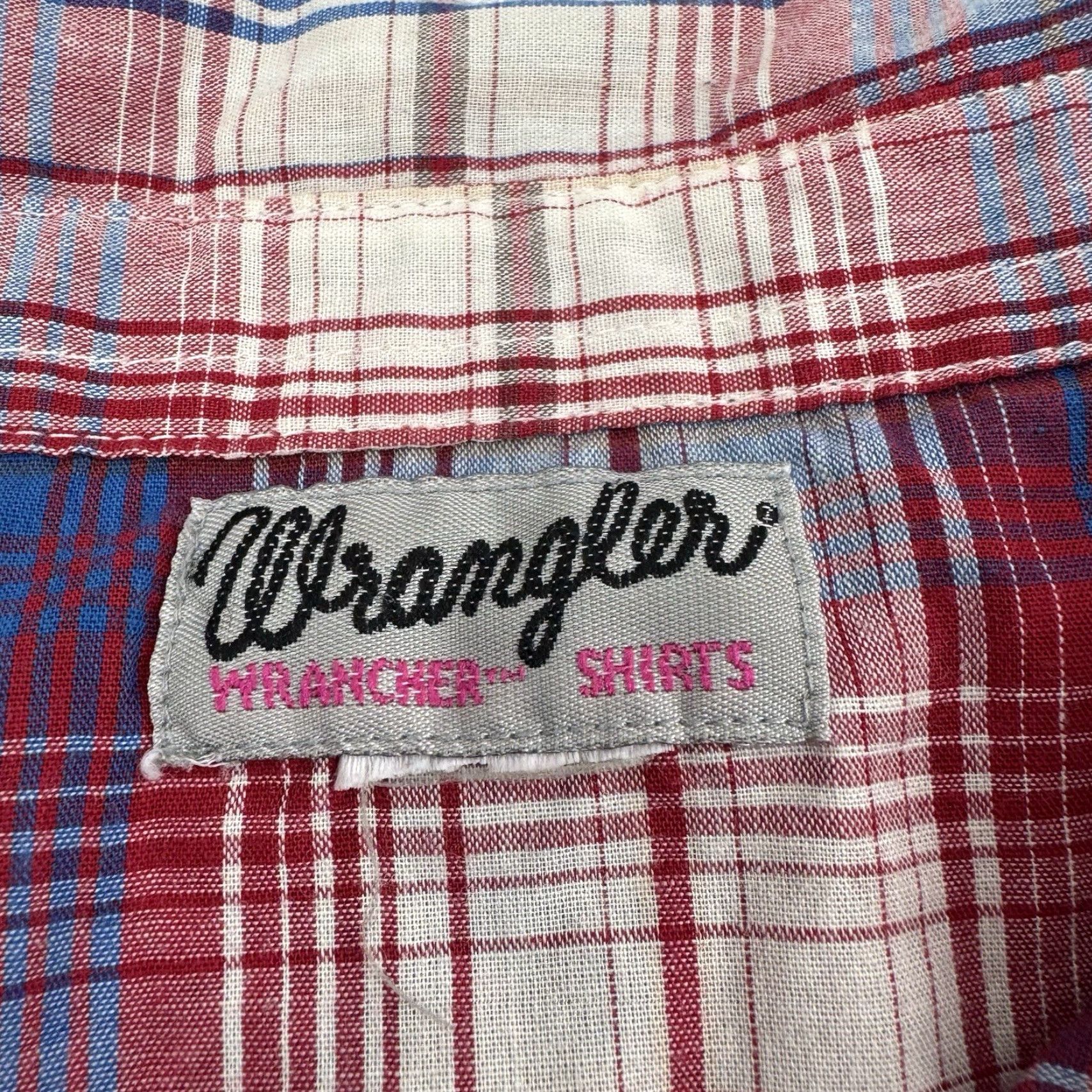 Wrangler VINTAGE Wrangler Pearl Snap Shirt Womens XL Red Plaid Western Y2K Casual Workwear Size XL / US 12-14 / IT 48-50 - 3 Thumbnail