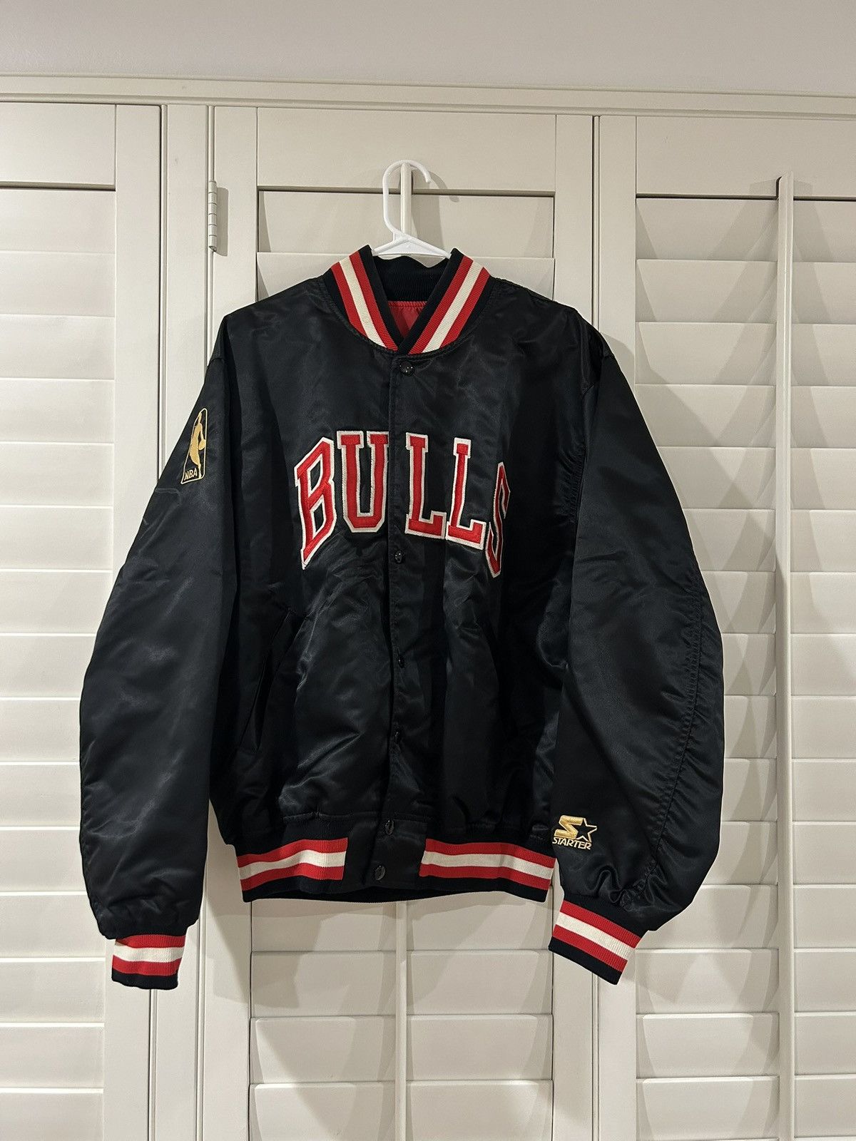 Starter Vintage Chicago Bulls Jacket Size L / US 10 / IT 46 - 1 Thumbnail