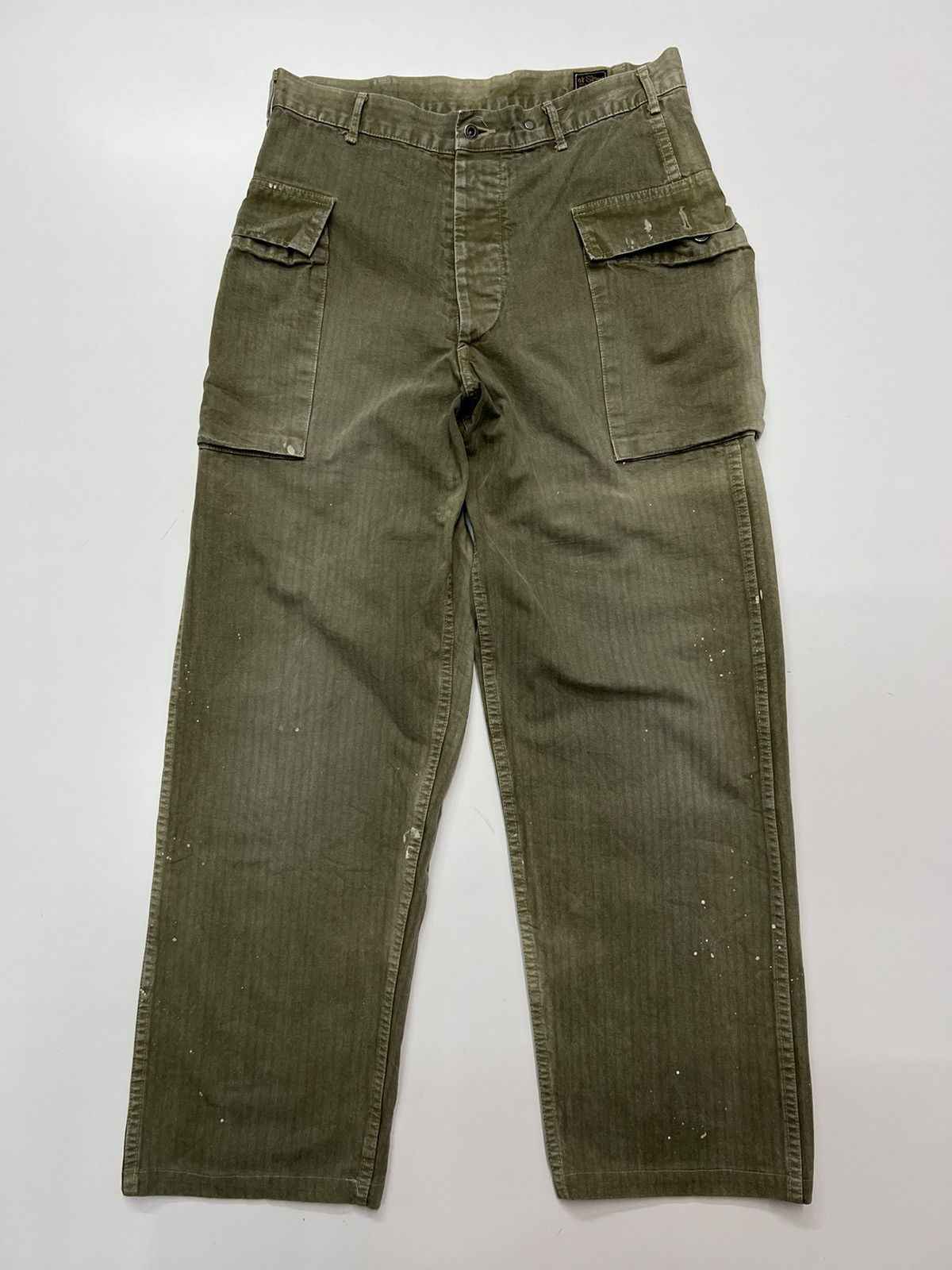 image of Orslow Cargo Pants Size 33 in Green, Men's