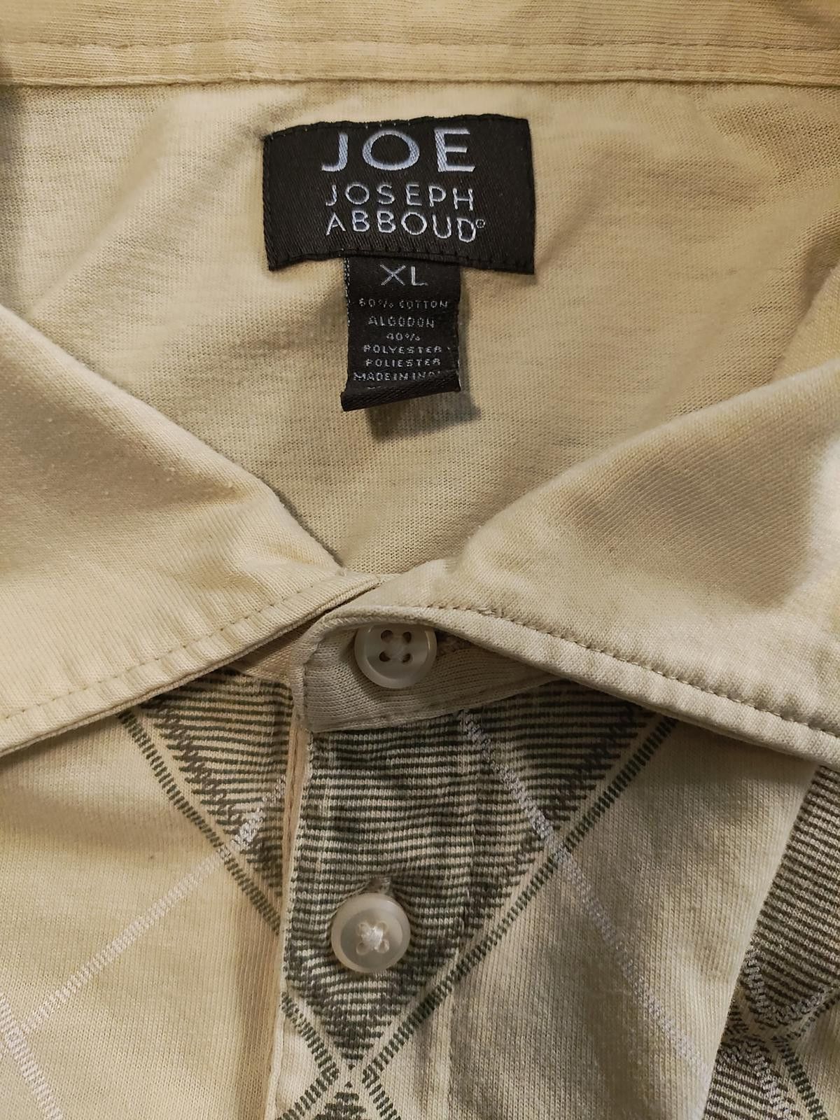 Other Men's Size XL Beige Argyle Polo Shirt by JOE Joseph Abboud Size US XL / EU 56 / 4 - 6 Thumbnail