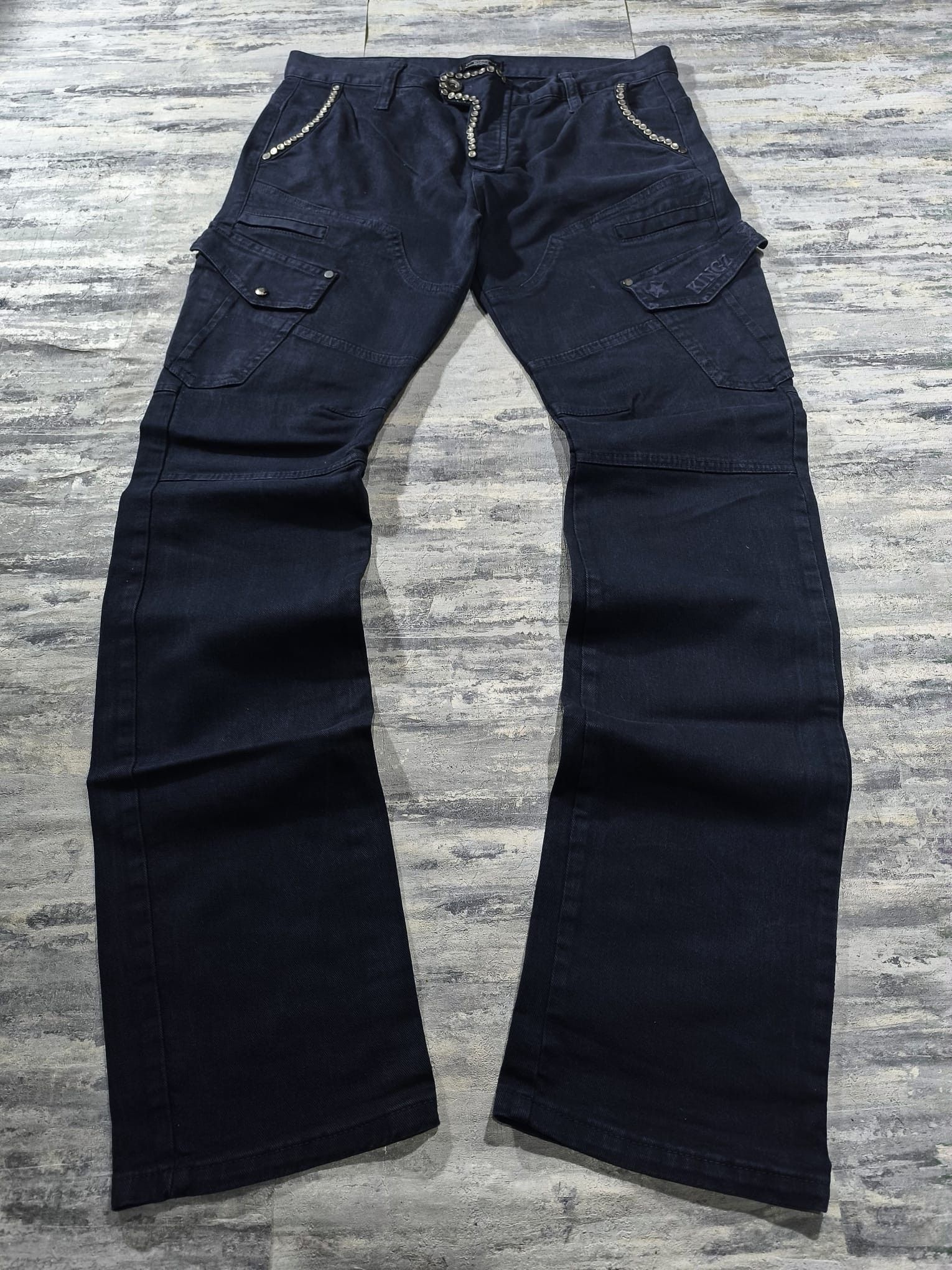 Other Studded Slimfit Hedi Slimane Number Nine Jeans Army Cargo Size US 34 / EU 50 - 2 Thumbnail