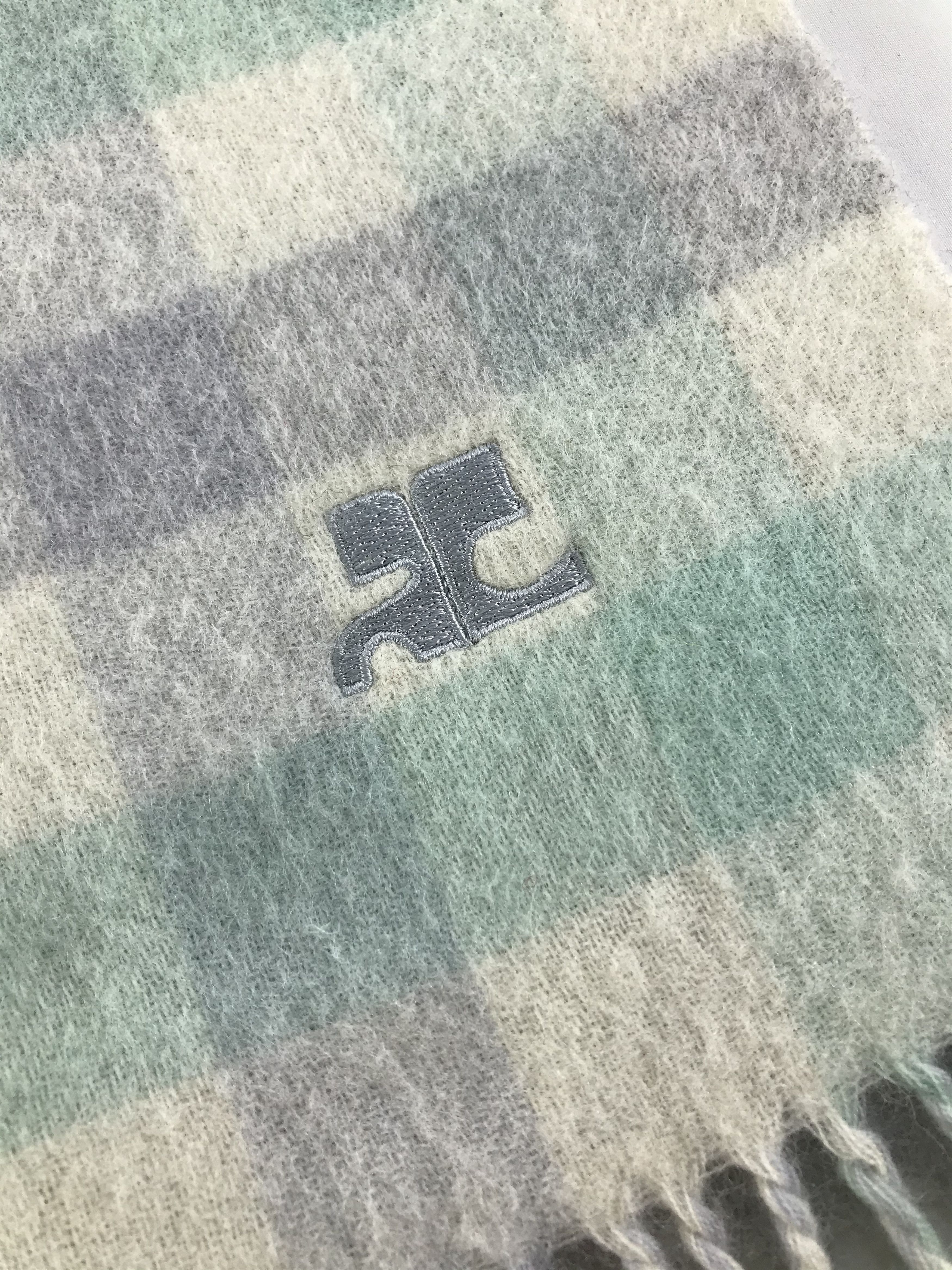Courreges × Vintage Courreges Scarf / Muffler / Neckwear - WW2561 Size ONE SIZE - 4 Thumbnail