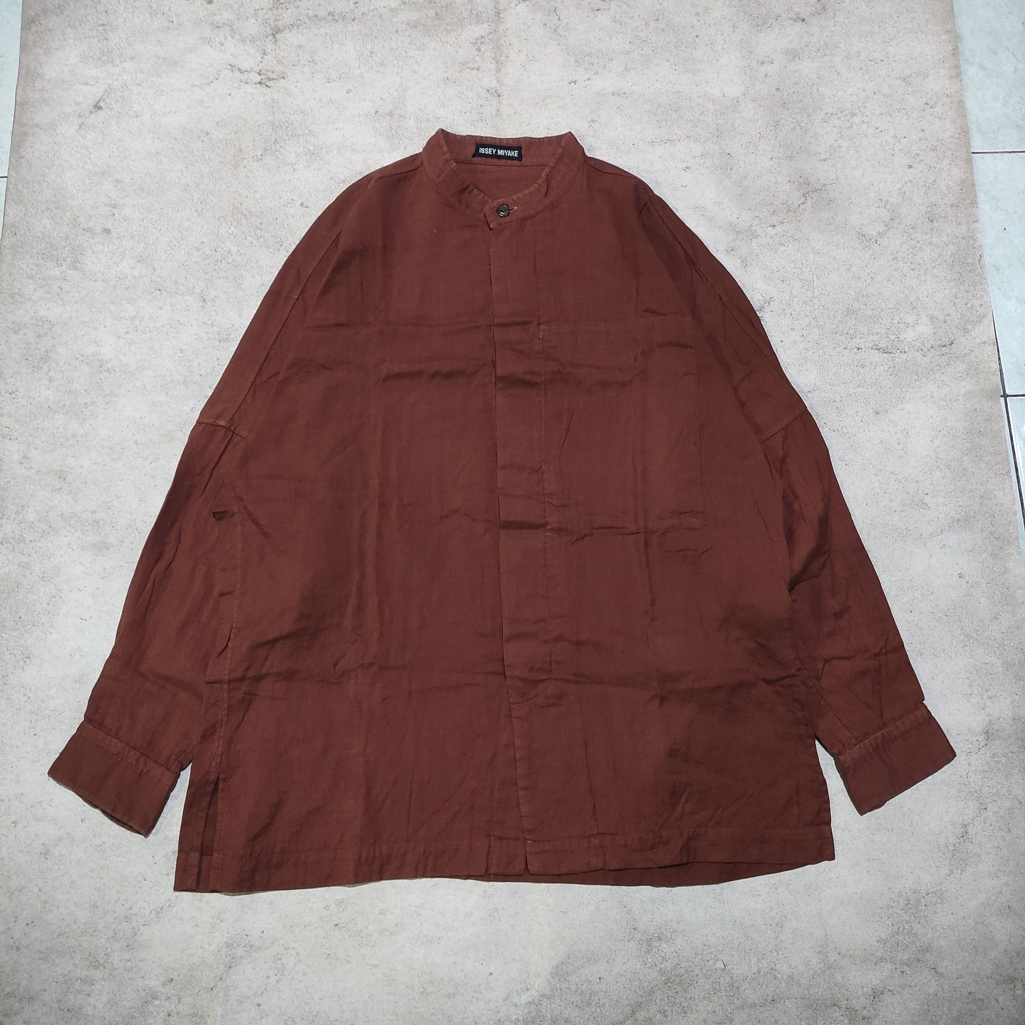 Designer × Issey Miyake × Japanese Brand Issey Miyake Long Shirt Japanese brand archive Size US L / EU 52-54 / 3 - 1 Thumbnail