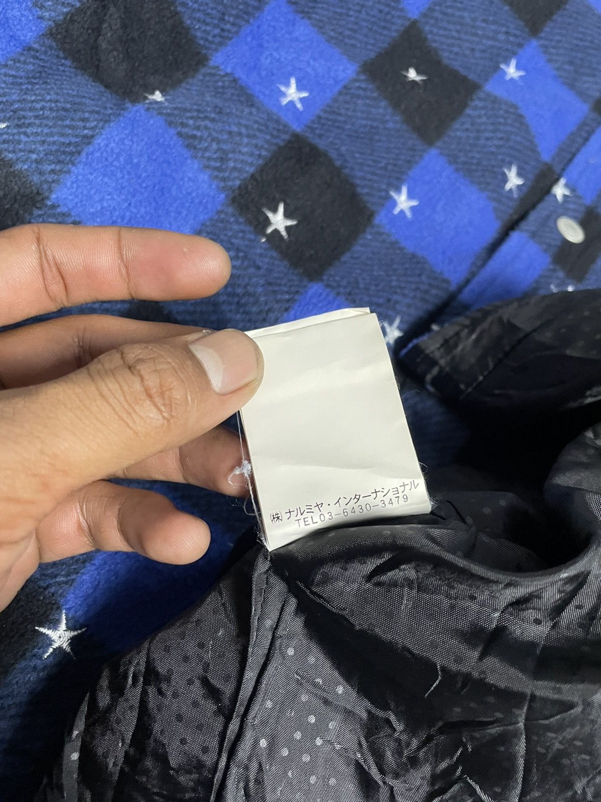 14th Addiction × If Six Was Nine × Tornado Mart 90’s Blue Cross Star Embroidered Flannel Shirt Size US M / EU 48-50 / 2 - 12 Thumbnail