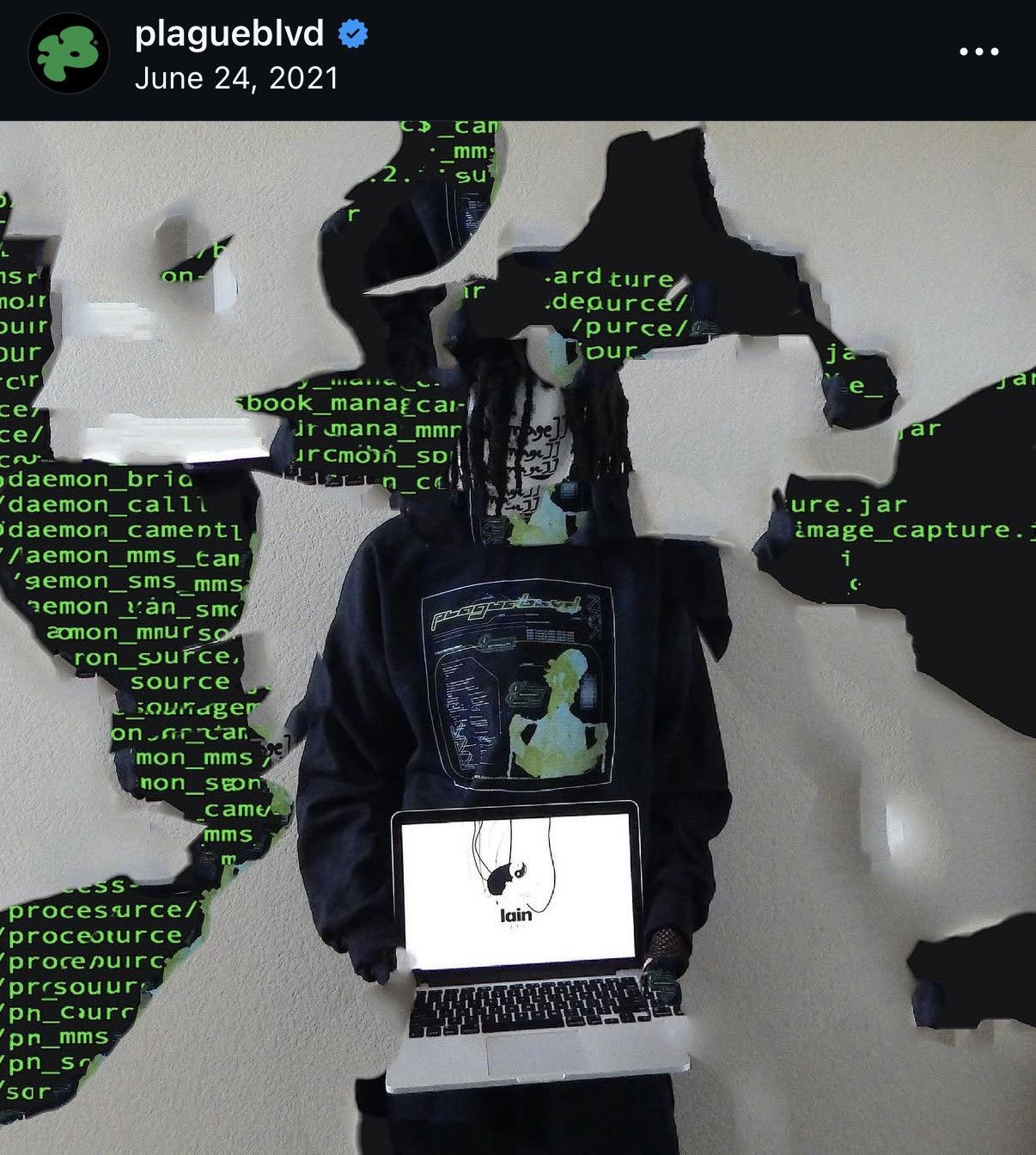 Plague Boulevard Plague Blvd “Hologram Crewneck” Size US XL / EU 56 / 4 - 4 Thumbnail