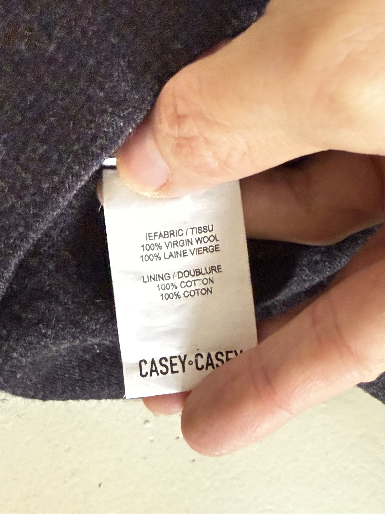 Casey Casey Wool Plaid Gray Charcoal Coat / Suit Size M Size 38R - 8 Thumbnail