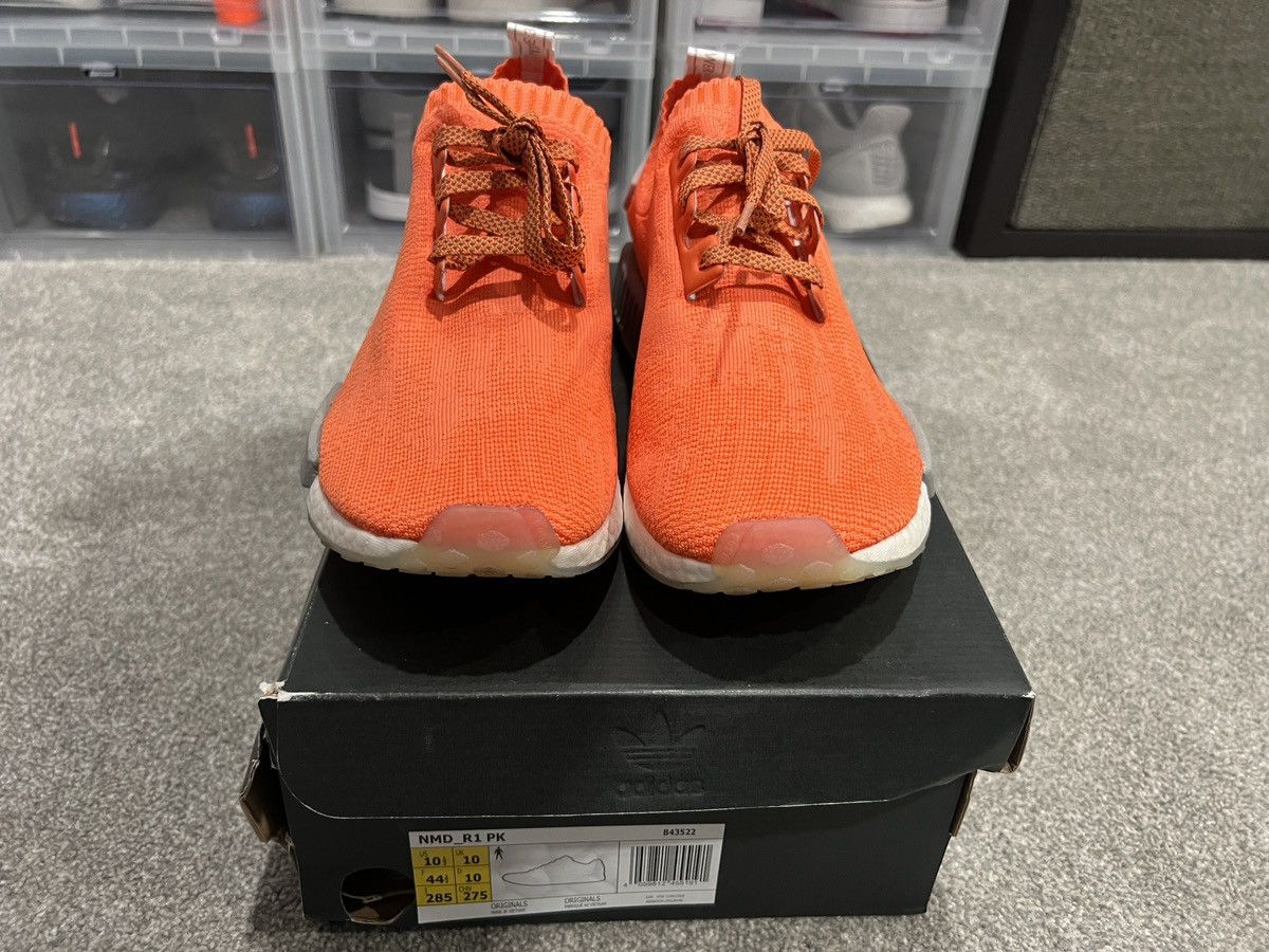 Adidas Adidas NMD R1 Primeknit Trace Orange Size US 10 / EU 43 - 2 Thumbnail