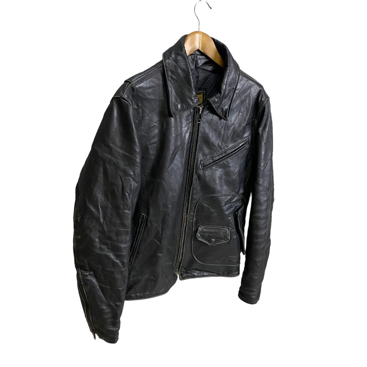 Genuine Leather VINTAGE PROTECH LEATHER APPAREL RIDER JACKET Size US M / EU 48-50 / 2 - 2 Thumbnail
