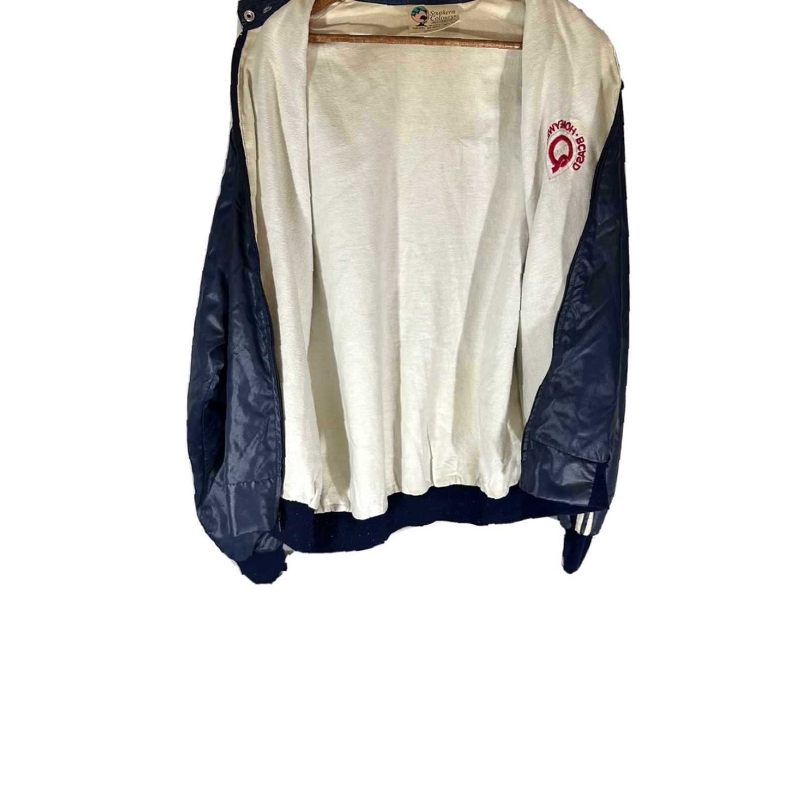 Vintage VINTAGE Southern Colours Men's Racing Windbreaker Jacket Blue 2XL Size US XXL / EU 58 / 5 - 5 Thumbnail