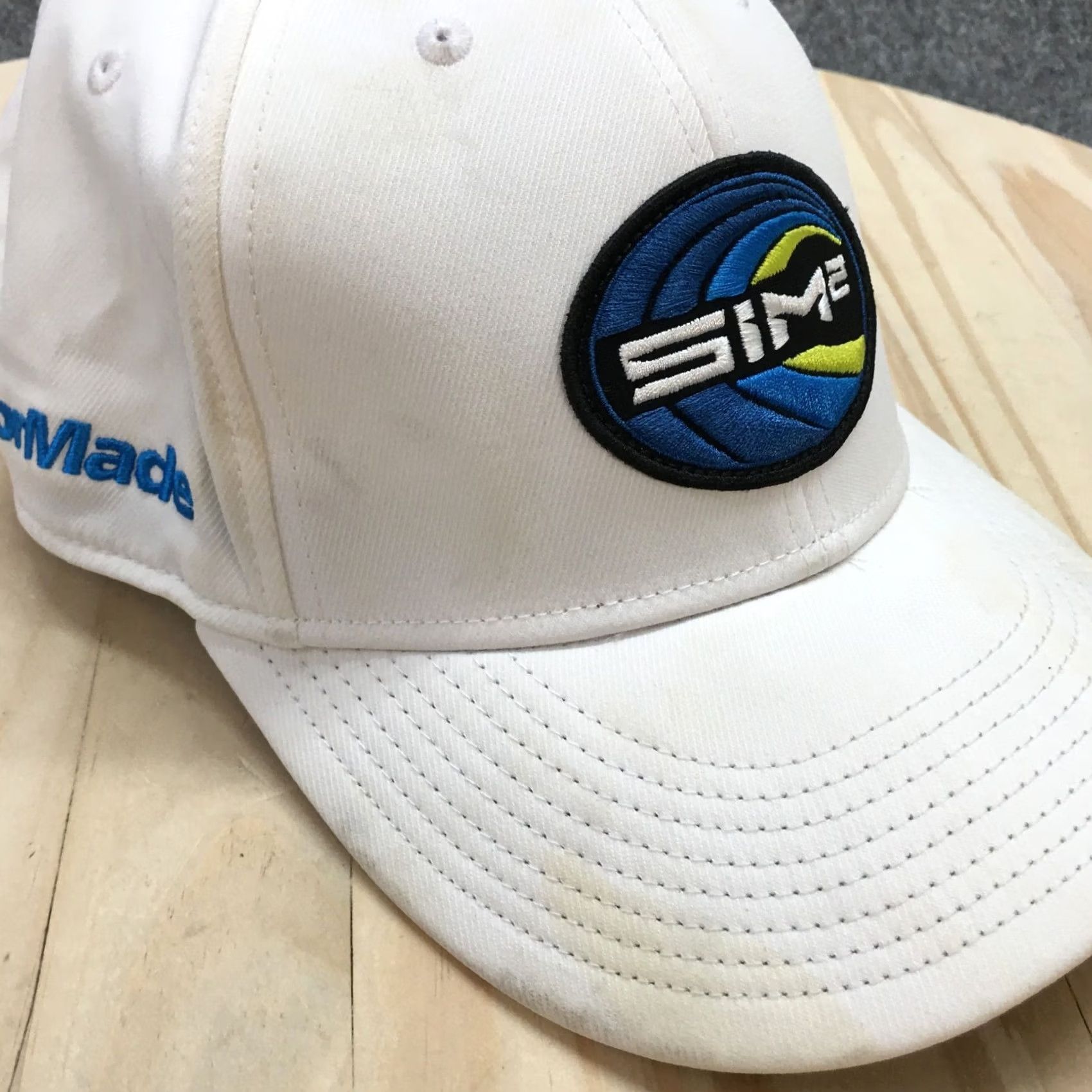 TaylorMade Taylor Made SIM 2 Baseball Cap Hat Mens White OS Curved Brim Embroidered Logo Size ONE SIZE - 4 Thumbnail