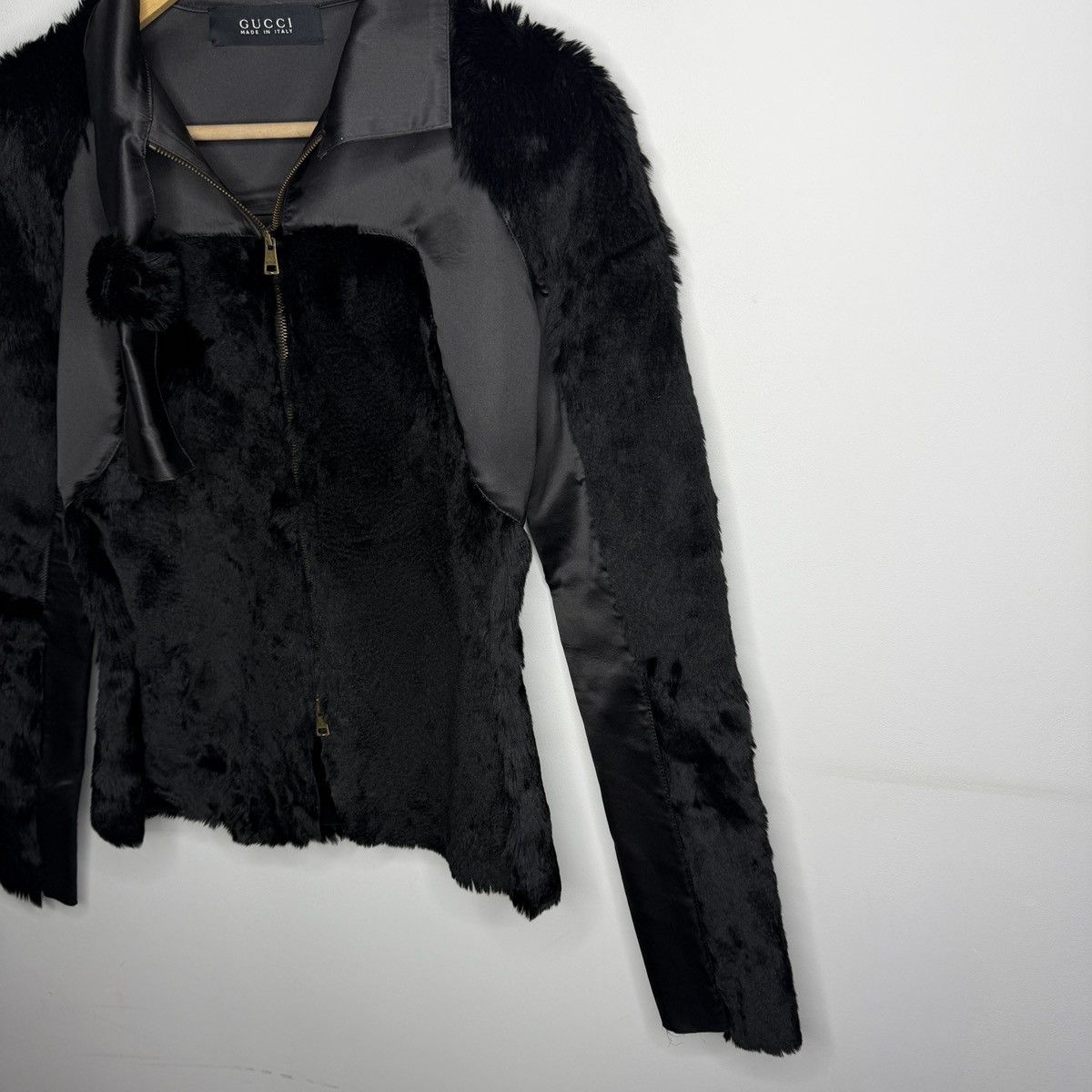 Gucci Vintage Gucci by Tom Ford Leather & Fur Jacket Size S / US 4 / IT 40 - 2 Thumbnail