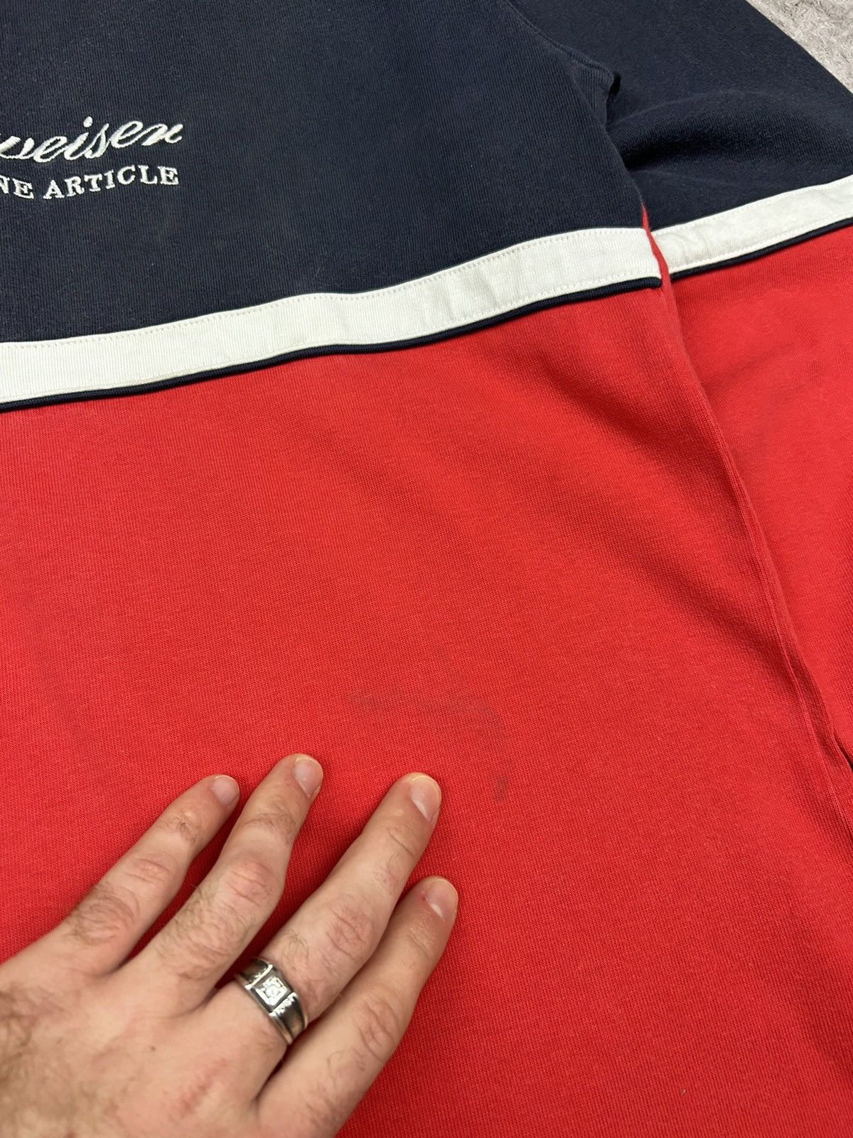 Budweiser × Cotton Traders Vintage Budweiser rugby shirt Size US L / EU 52-54 / 3 - 4 Thumbnail