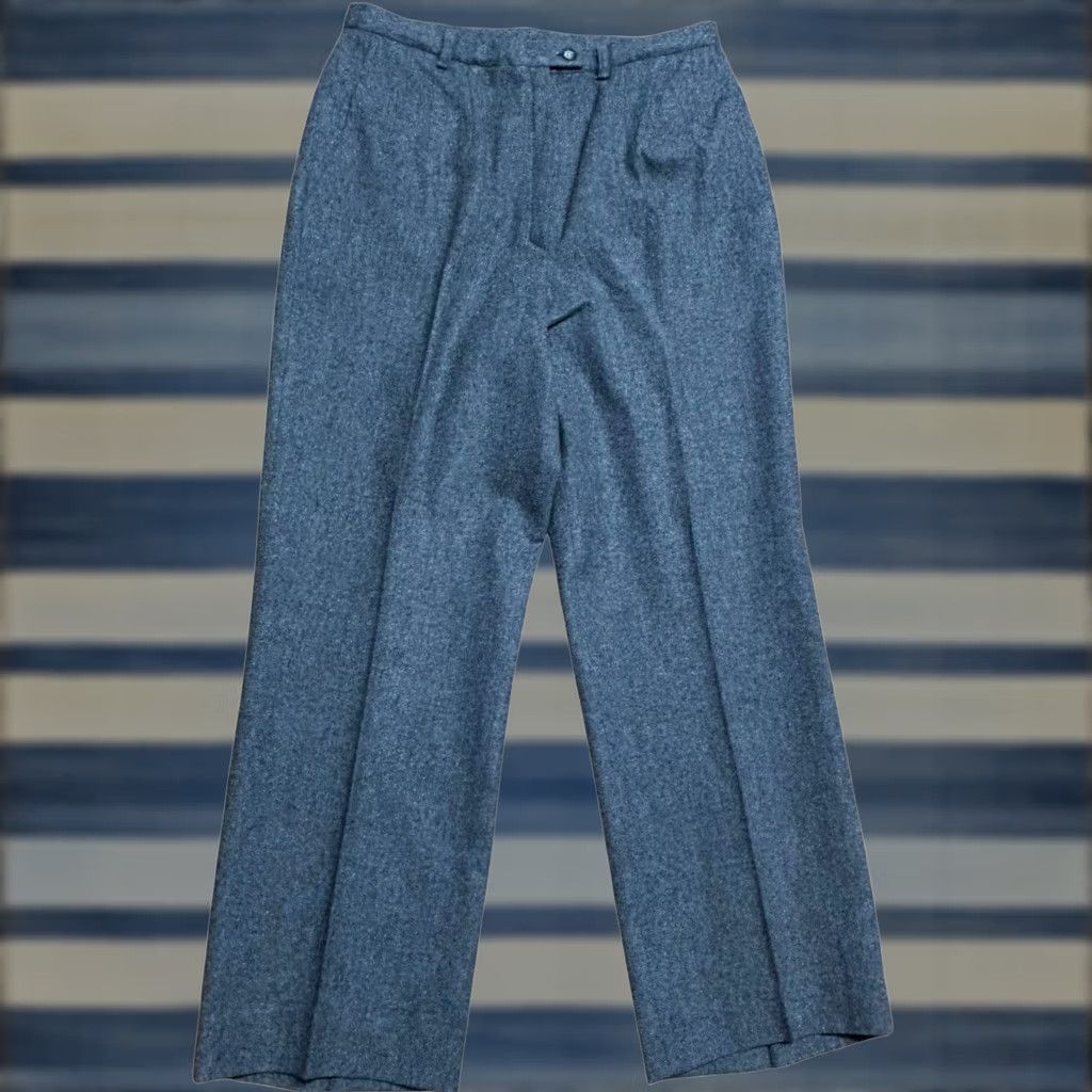 Pendleton VINTAGE Pendleton Women's 14P Pants Wool Trousers High Waist Pleated Grey 90s USA Womens Size 36" / US 14 / IT 50 - 1 Thumbnail